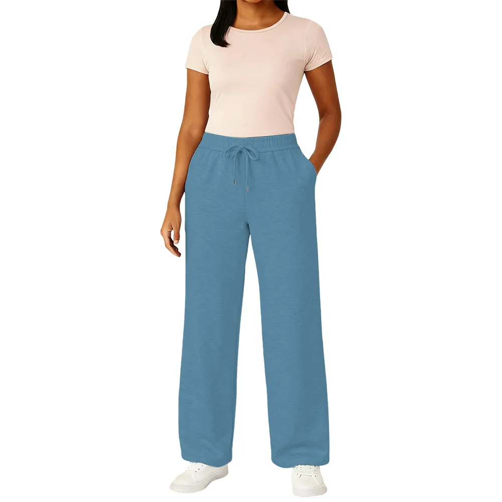 Women's Multi Pack Heavyweight Wide Leg Loose-Fit Fleece Sweatpants