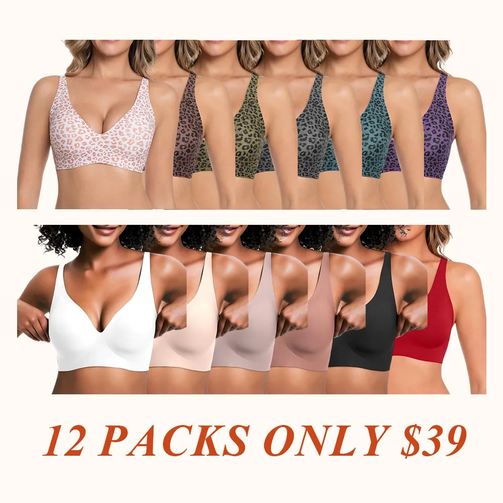 Wireless Womens Comfortable Wireless Bras Push Up Bralettes Seamless Tshirts Bras