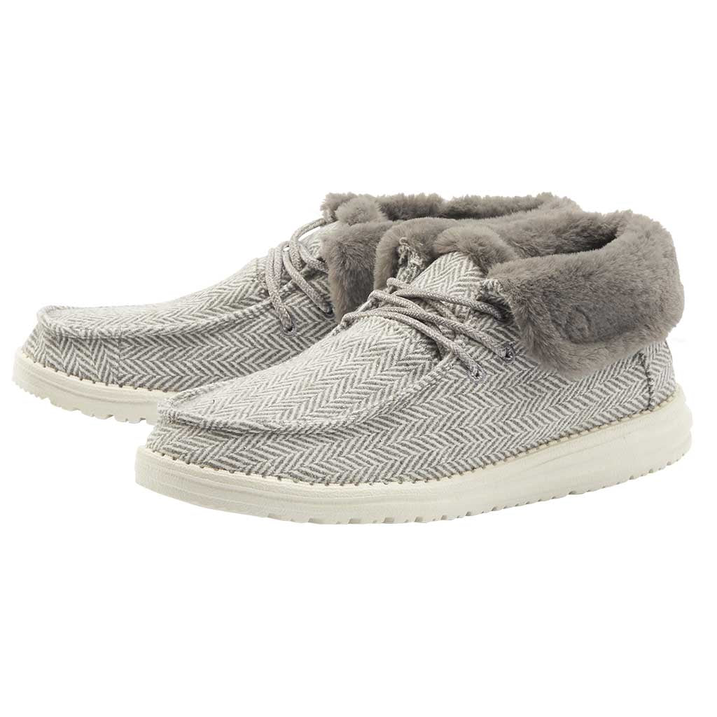 DUDE WOMEN'S BRITT HERRINGBONE GREY - 121773133