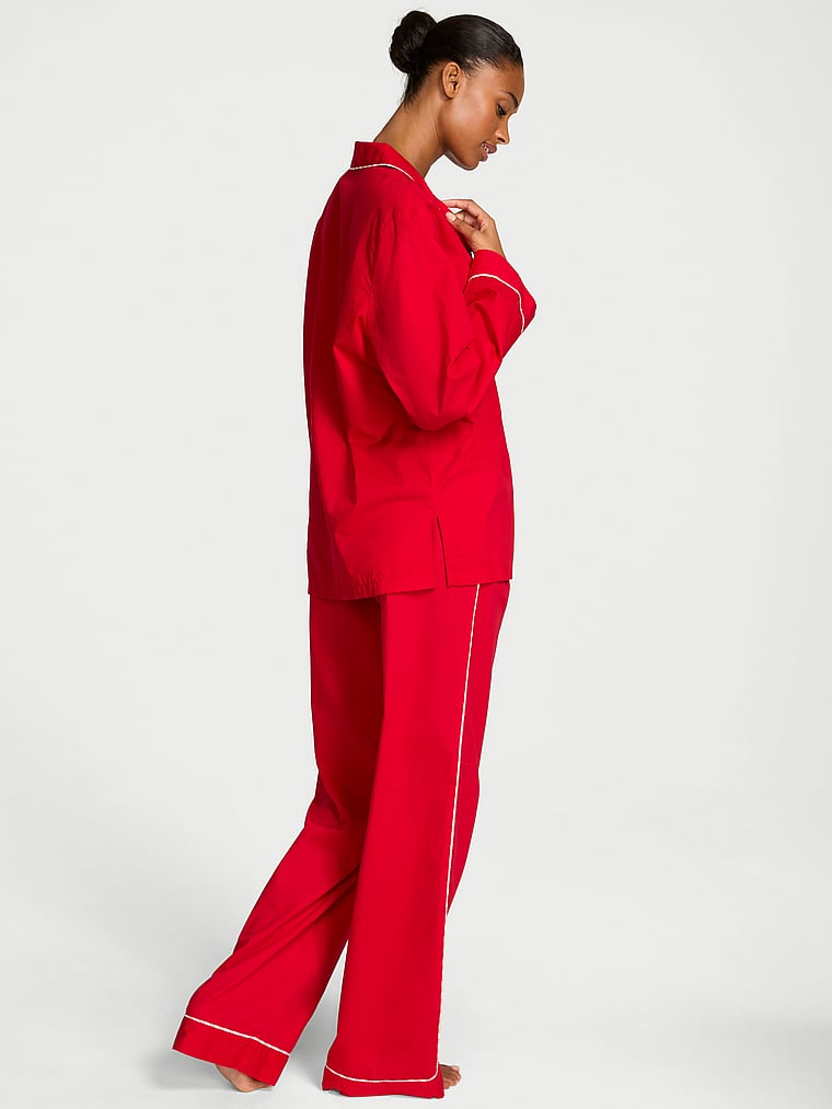 Heritage Cotton Long Pajama Set VS Lipstick