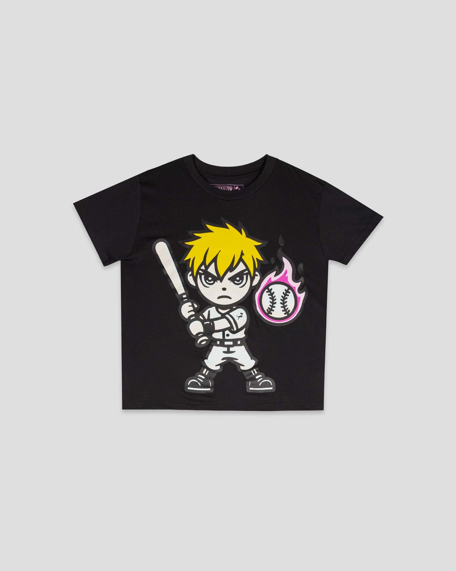 Yakyu Anime Energy Blast T-Shirt (Black) - Youth