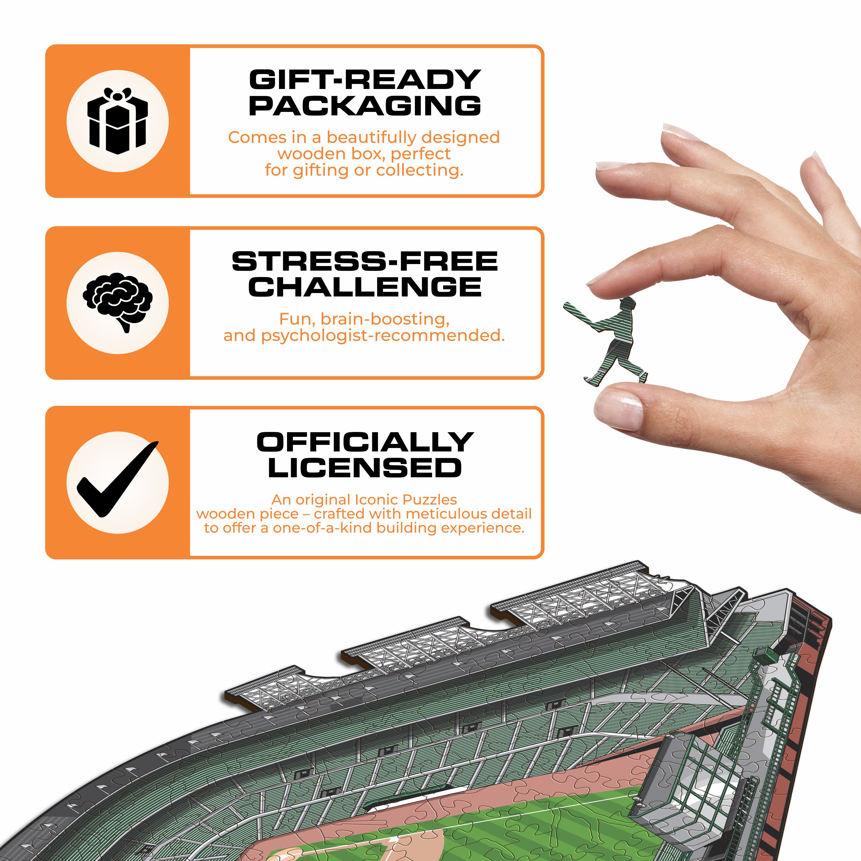 Chicago Cubs™ Wrigley Field Stadium - Wooden Puzzle