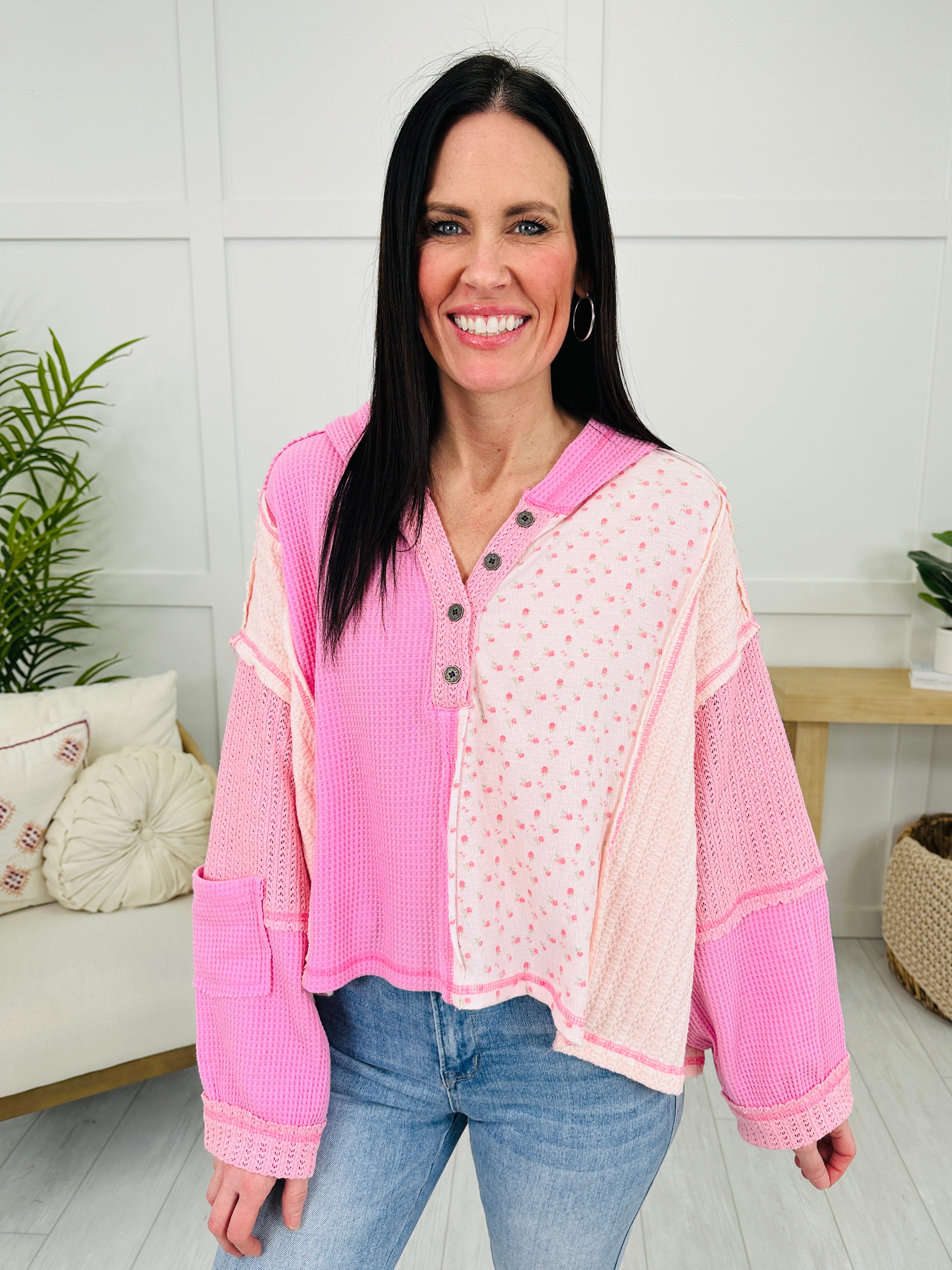 Whispering Love Pullover In Candy Pop Pink