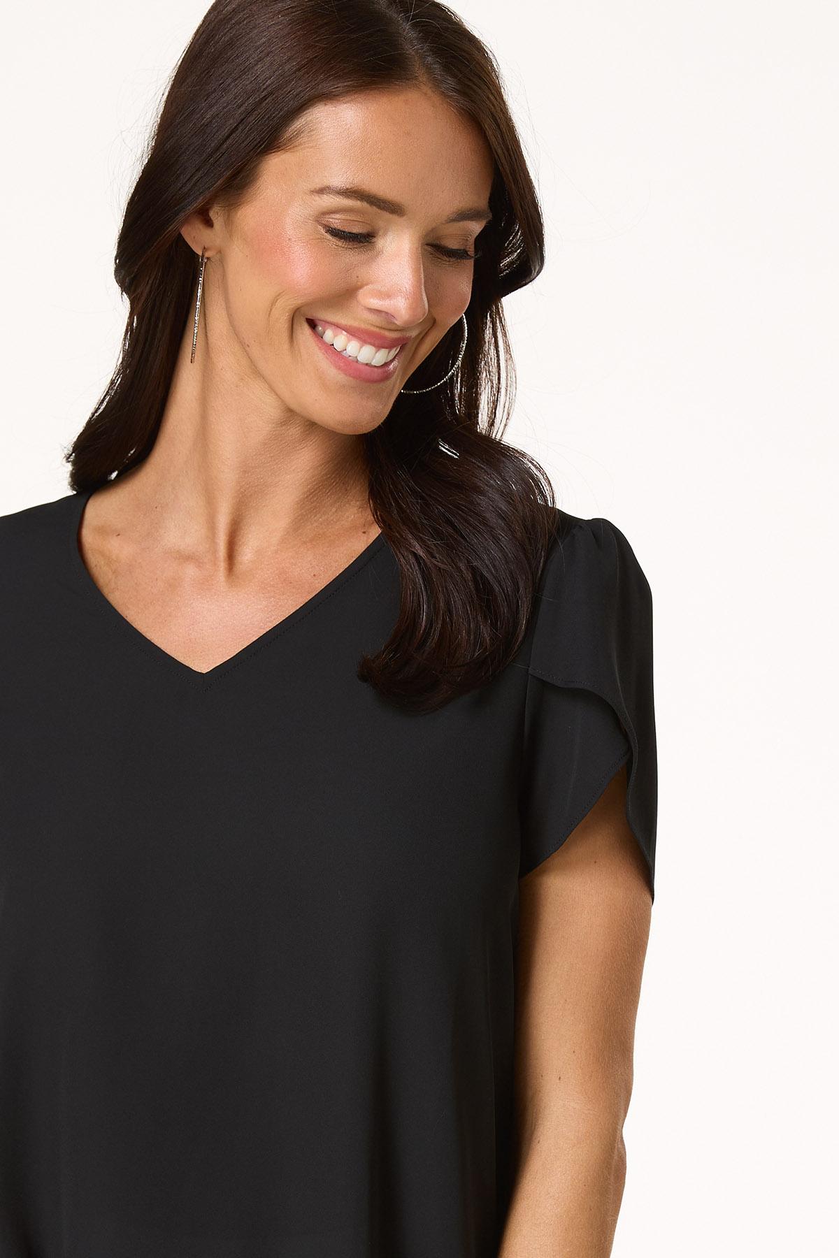Solid Tulip Sleeve Top