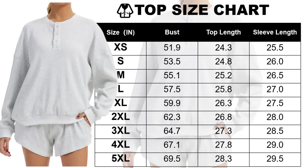 Women's Oversized Waffle Knit Lounge Set