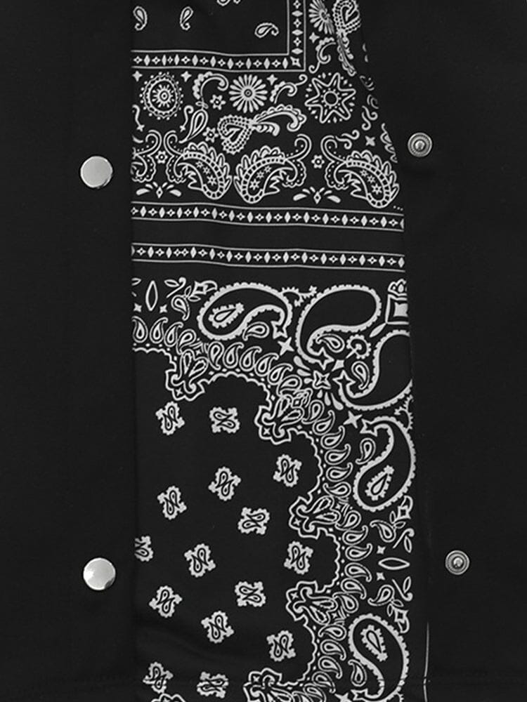 Stylish Paisley Splicing Sweatpants