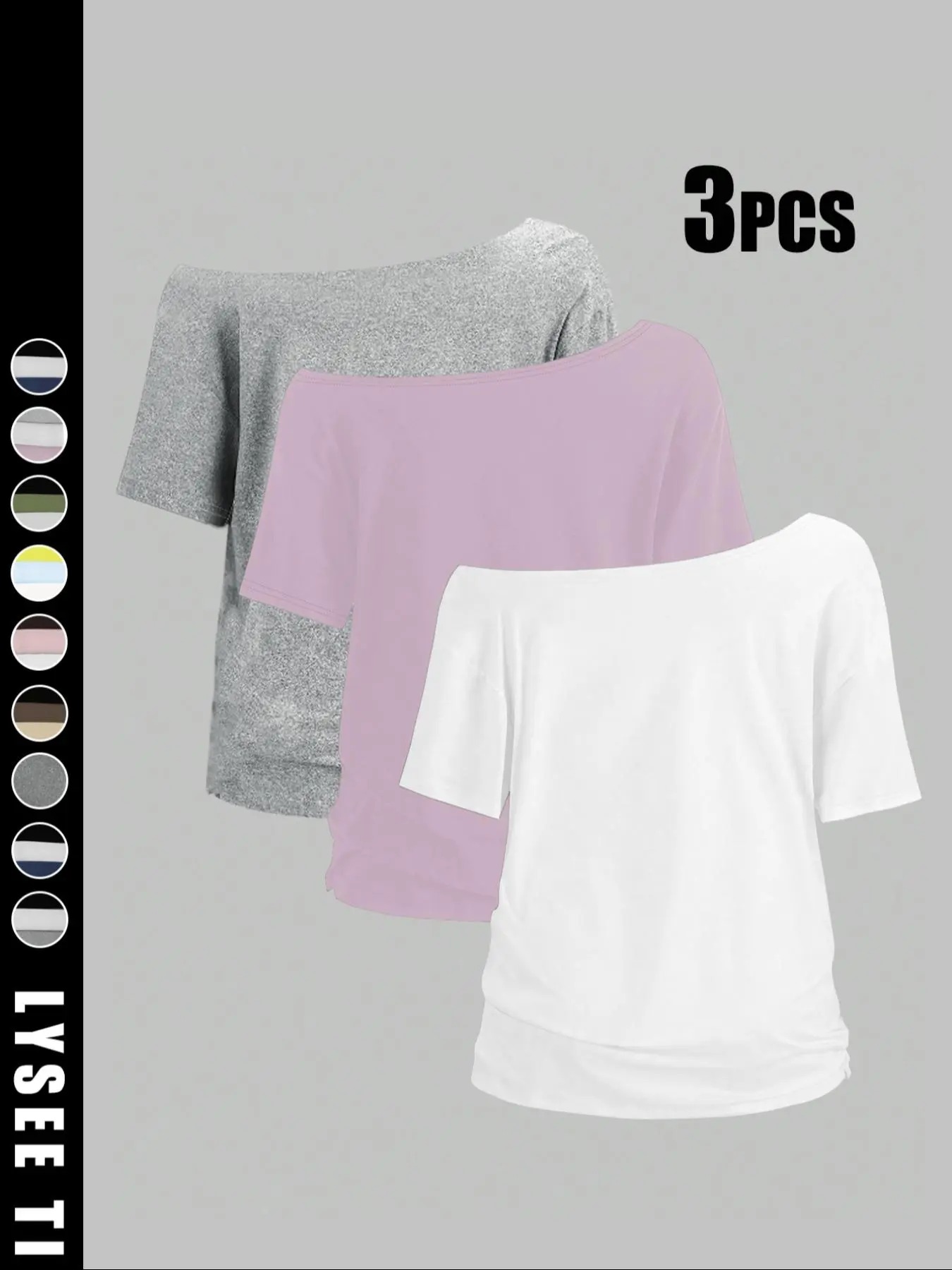 Women’s Everyday Solid Color Basic Tee – Casual Short Sleeve Shirt