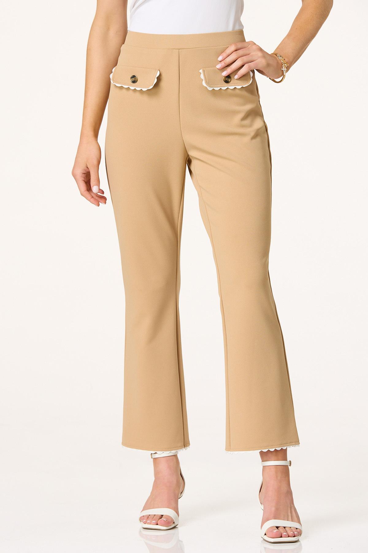 Ric Rac Trim Kick Flare Pants