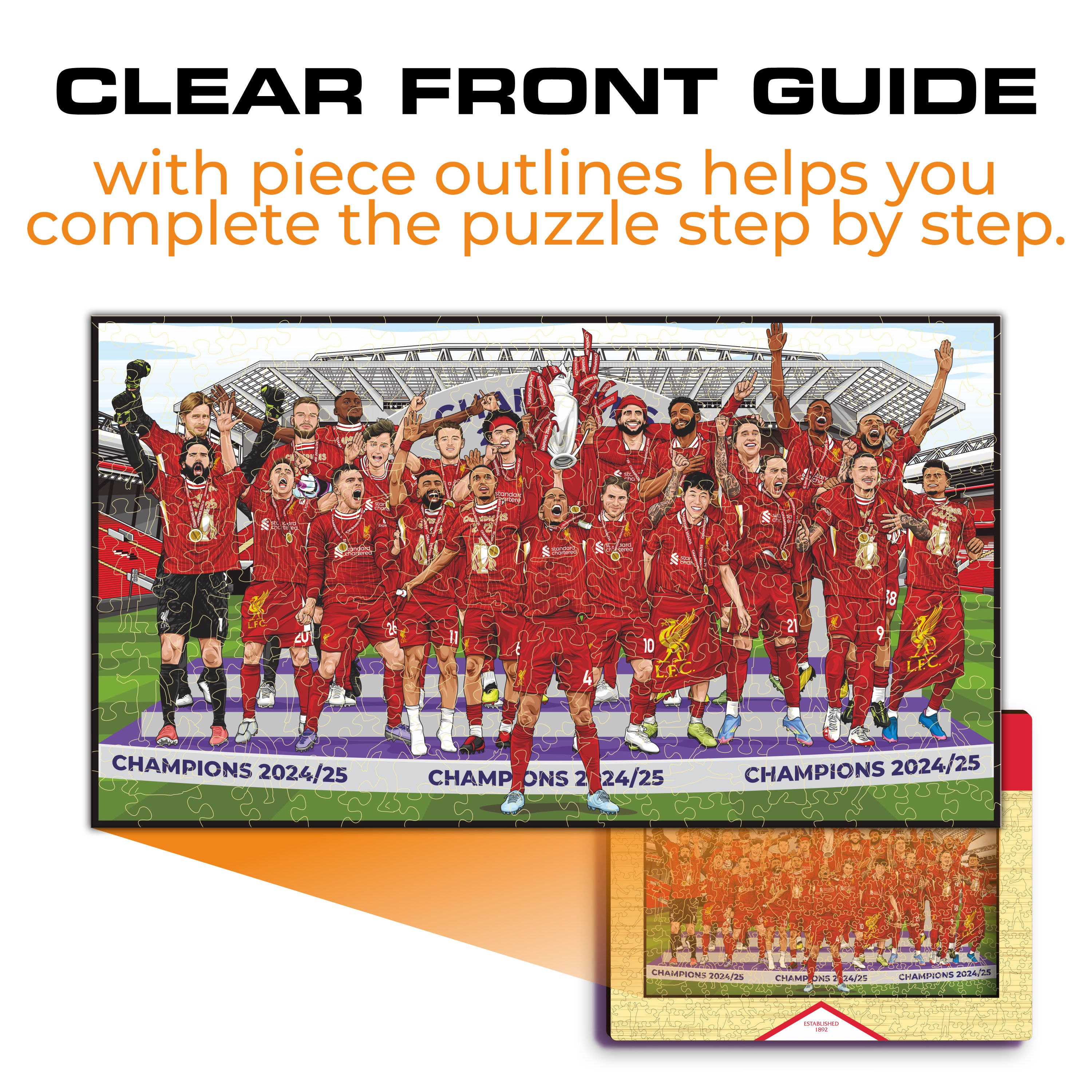 Liverpool FC® Premier League Champions 24/25 - Wooden Puzzle