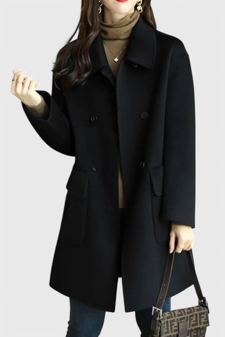 Camille | Abrigo de Lana Clásico de Doble Botonadura