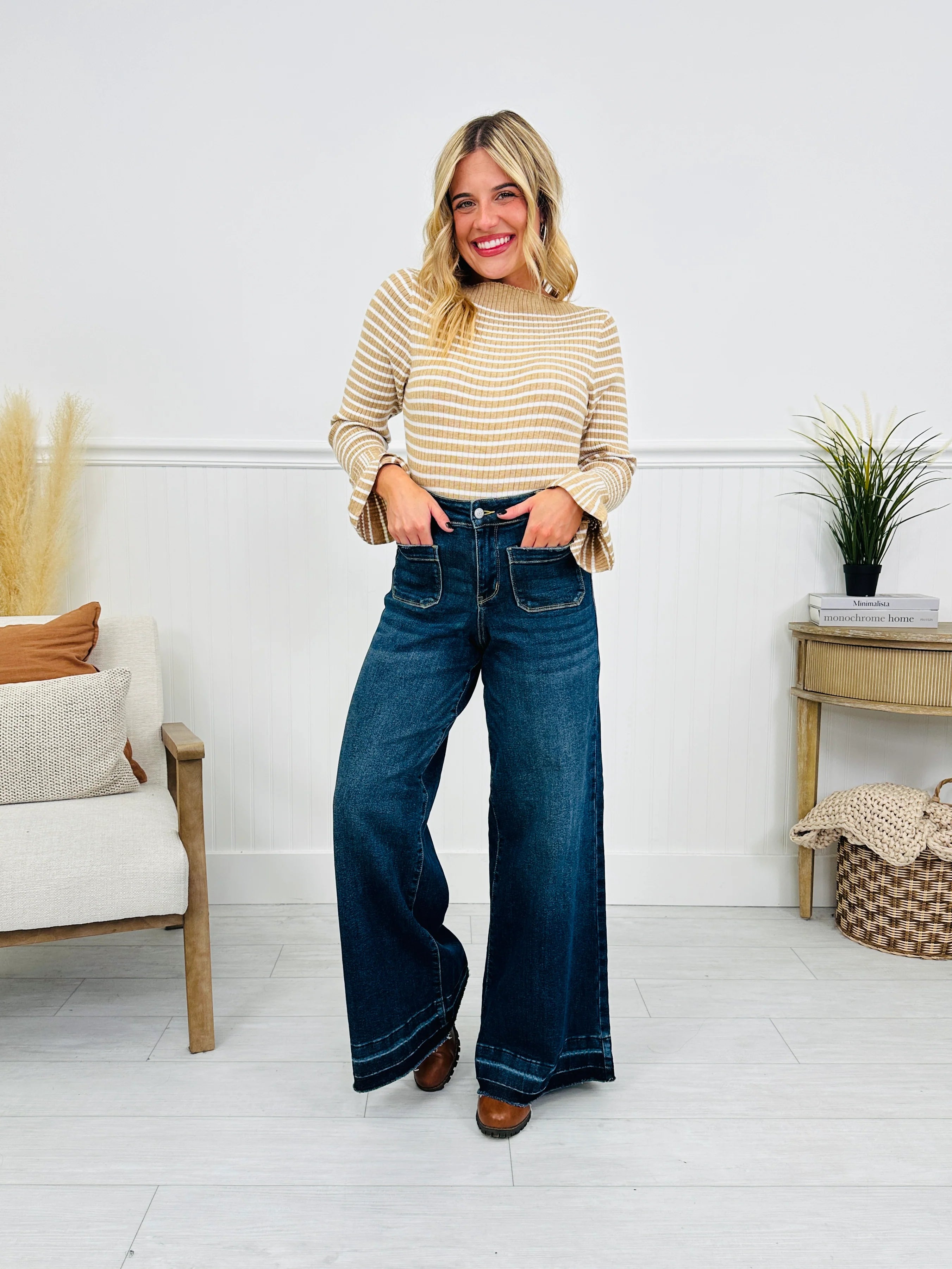 Judy Blue Perfectly Palazzo Wide Leg Jeans