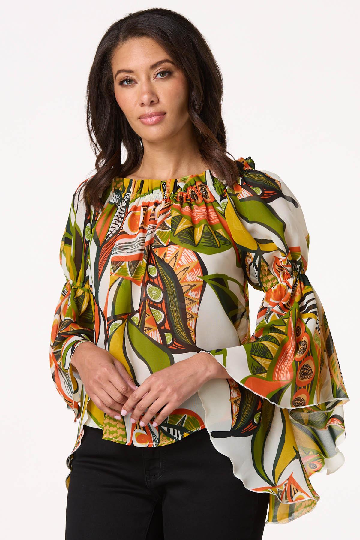 Tropical Off Shoulder Top