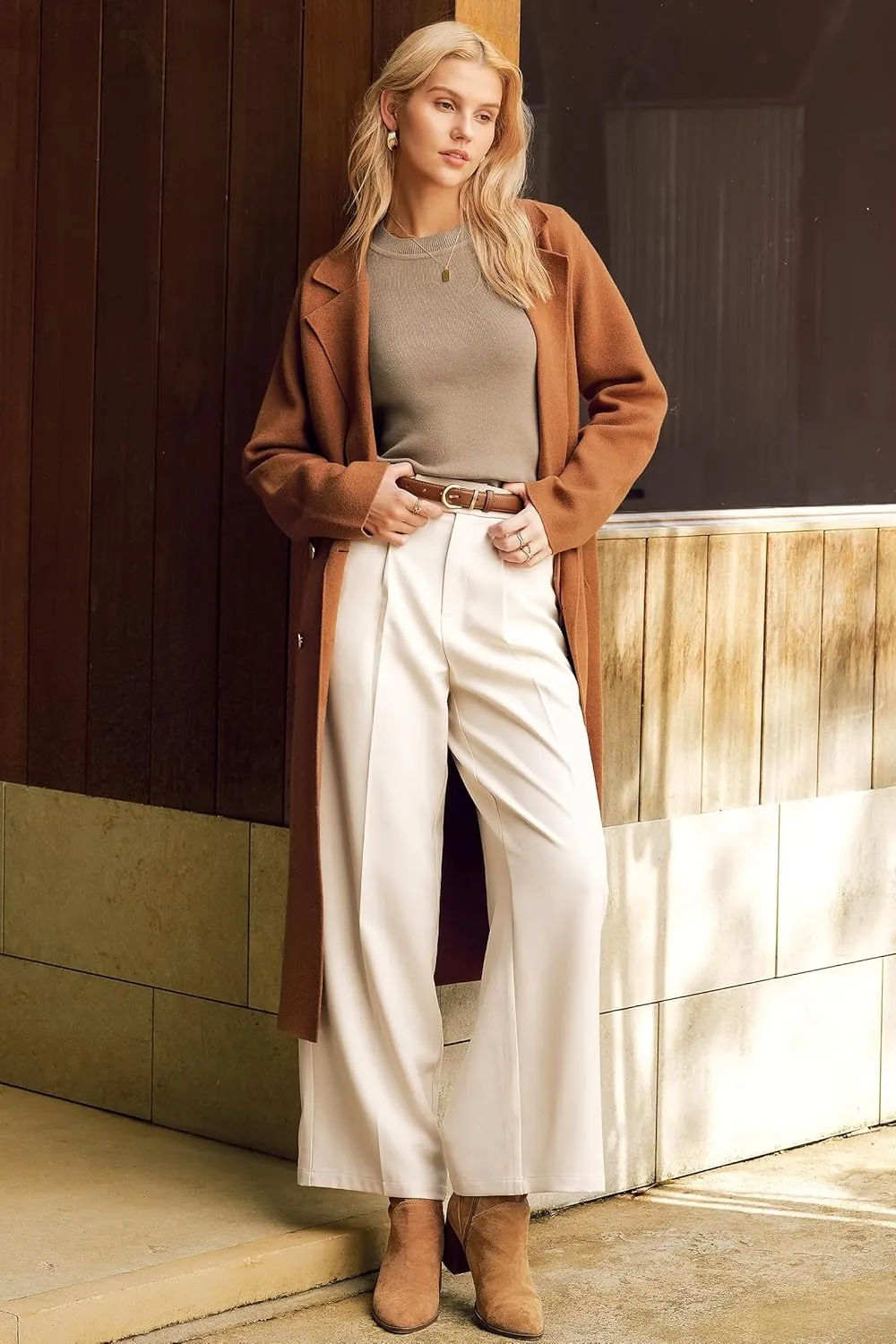 Women Fashion Wool Blend Sweater