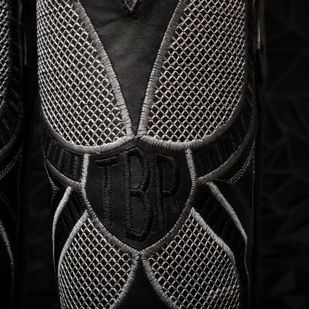 Grey Ostrich Leather Boots - Square Toe