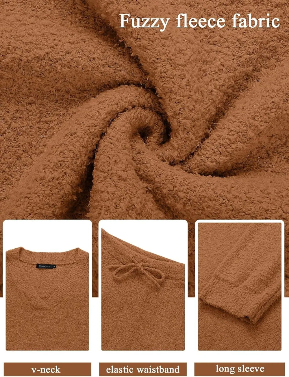 Women's Lounge Sets 2025 Fall Fashion 2 Piece Outfits Sweater Pajama Set