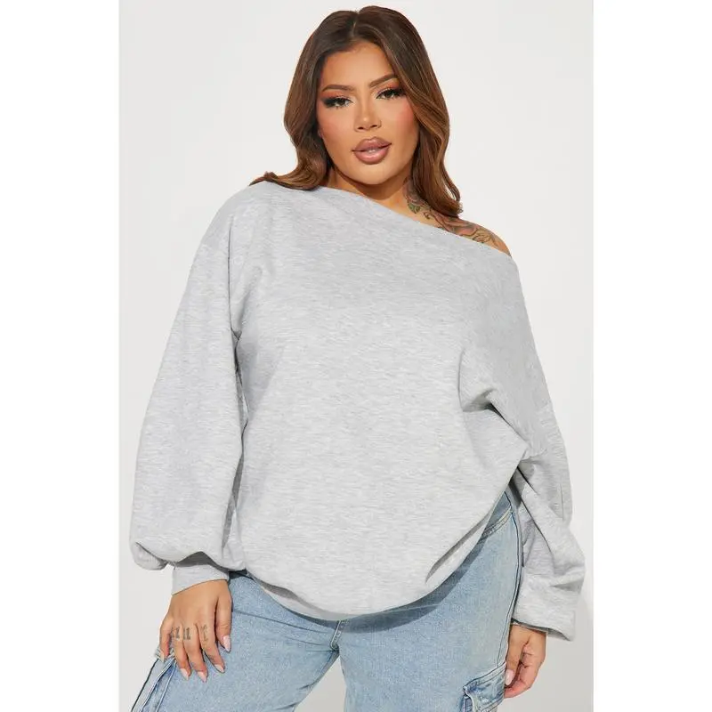 Shoulder Oversized Sweatshirt