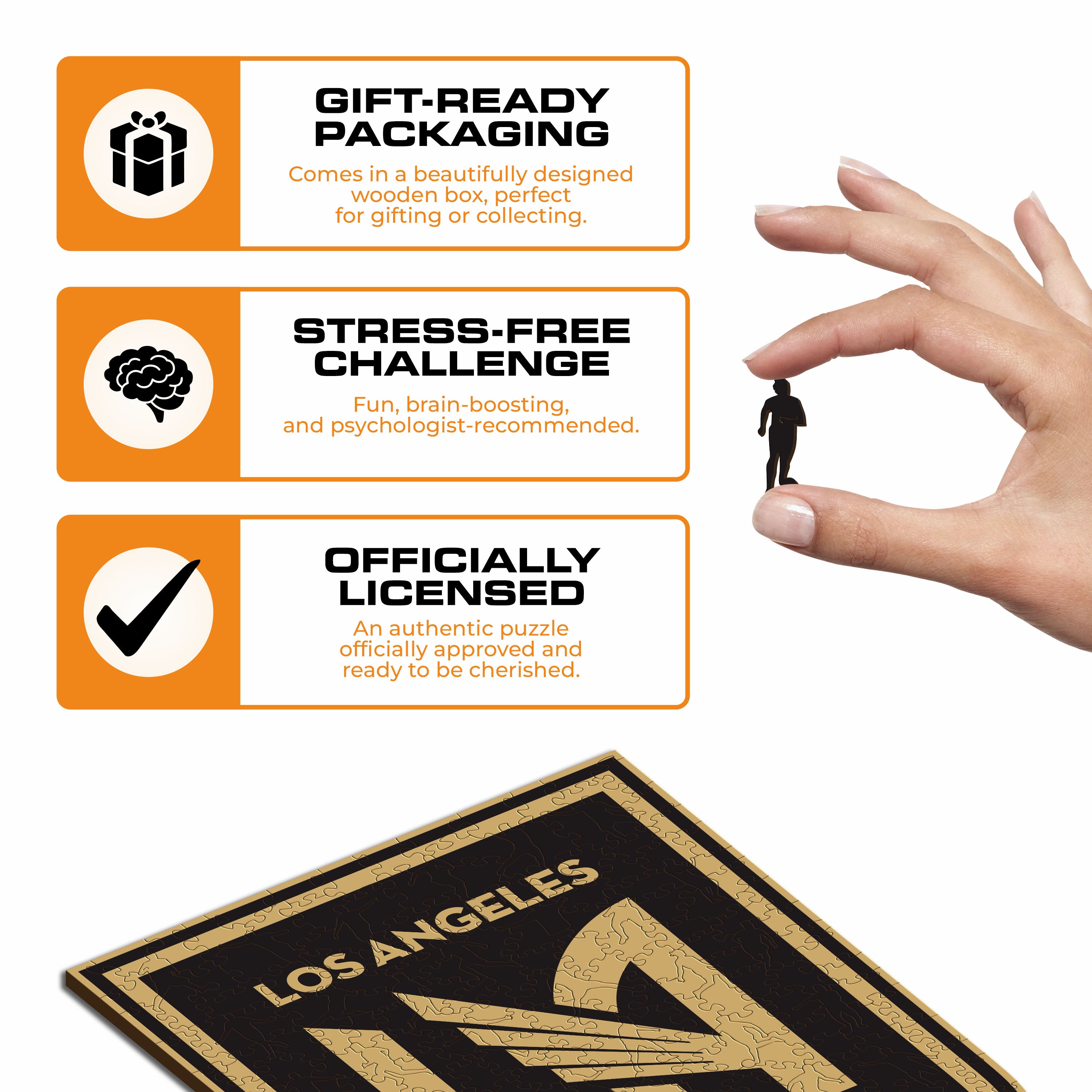 Los Angeles FC® Logo - Wooden Puzzle