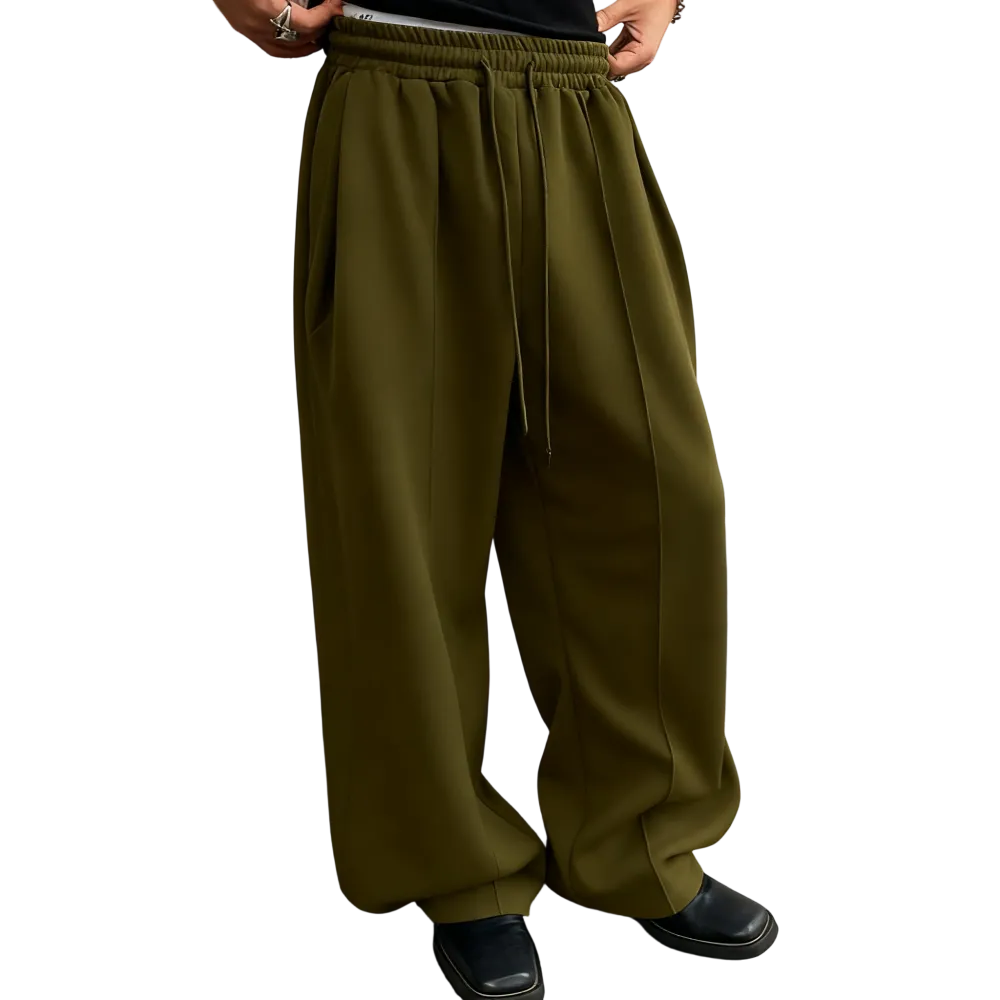 Baggy Sweatpants Drawstring Elastic with Pockets