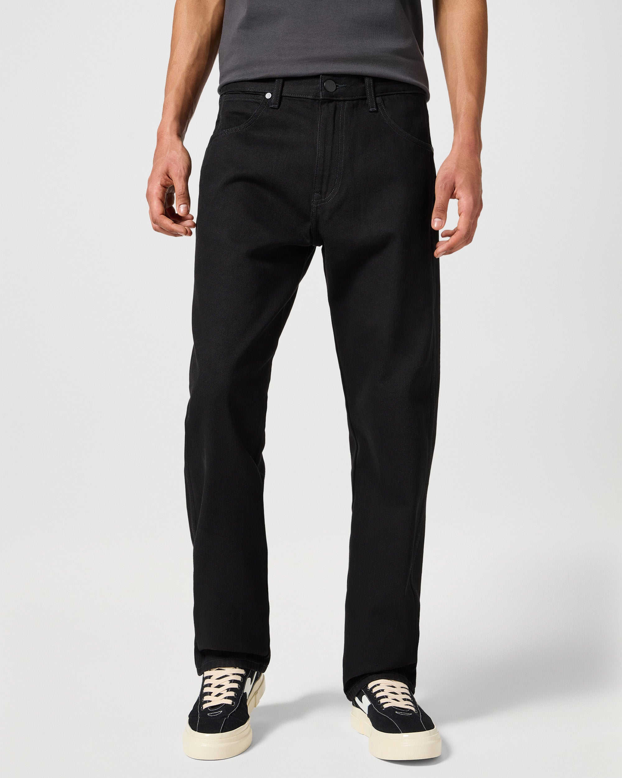 Frontier Relaxed Straight Mens Jeans - Jet Wash