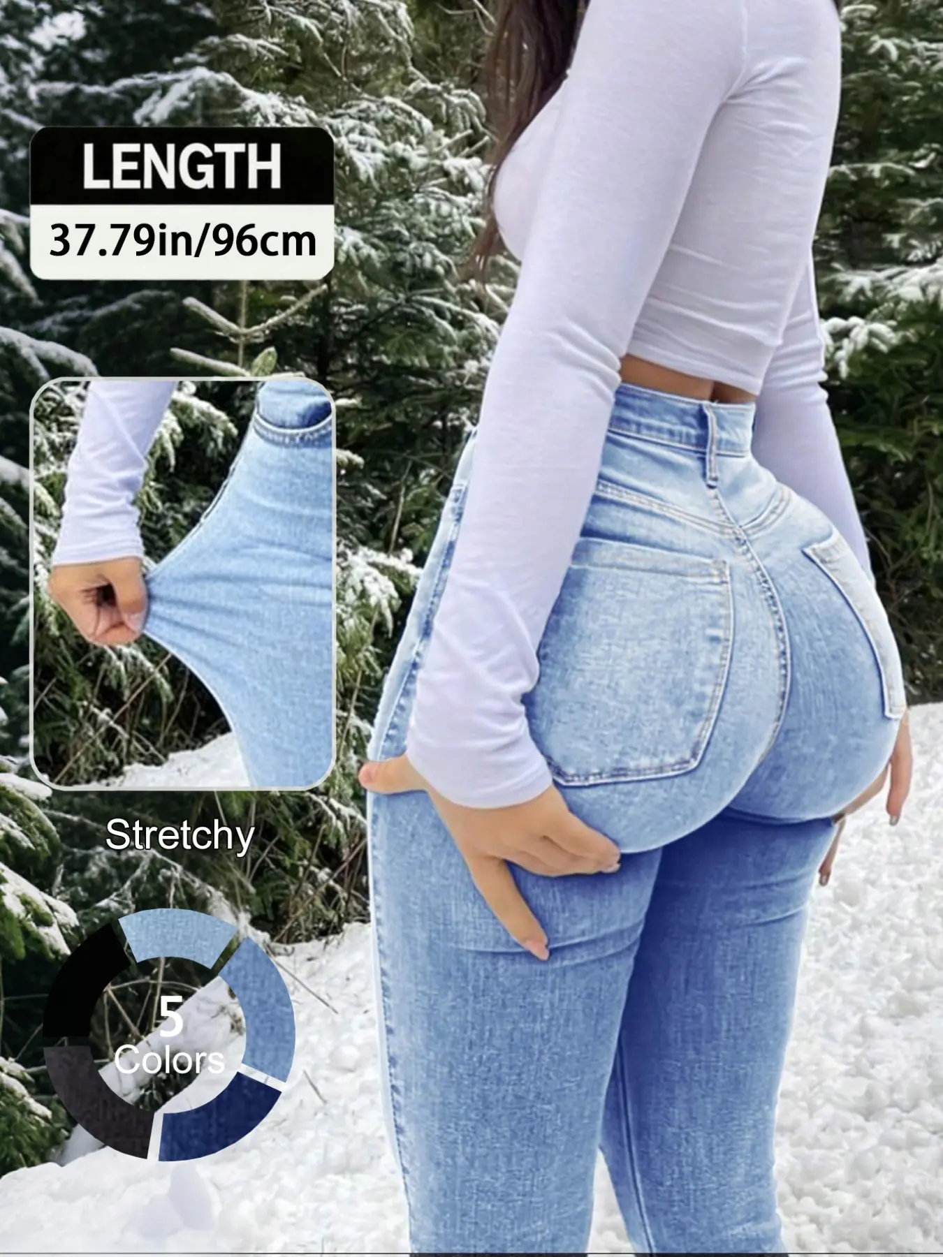 Women’s High-Waisted Skinny Jeans – Sculpt Fit Denim