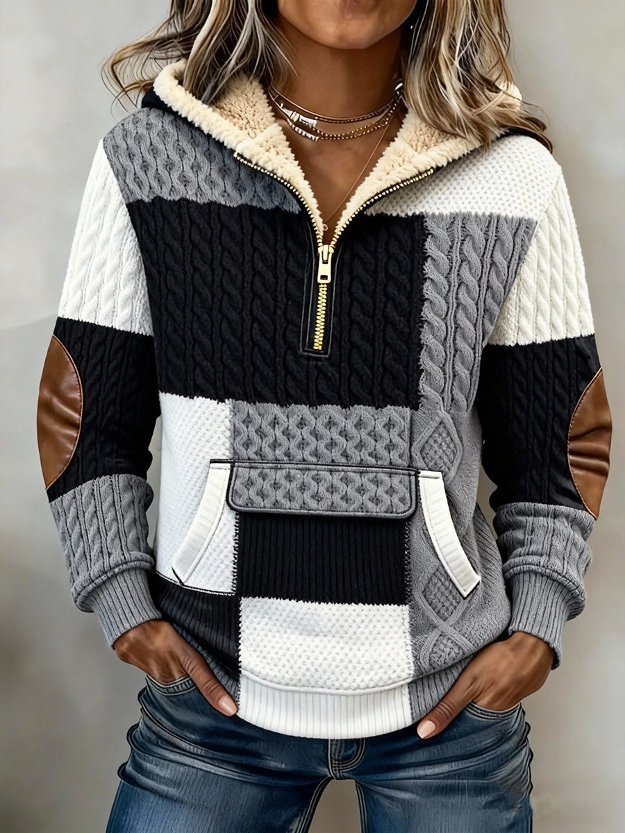 Women'S Casual Loose Printed Hooded Sweatshirt