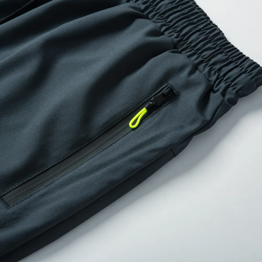 Men's Quick Dry Breathable Elastic Running Pants with Elastic Waistband, Built-In Phone Pocket & Towel Loop
