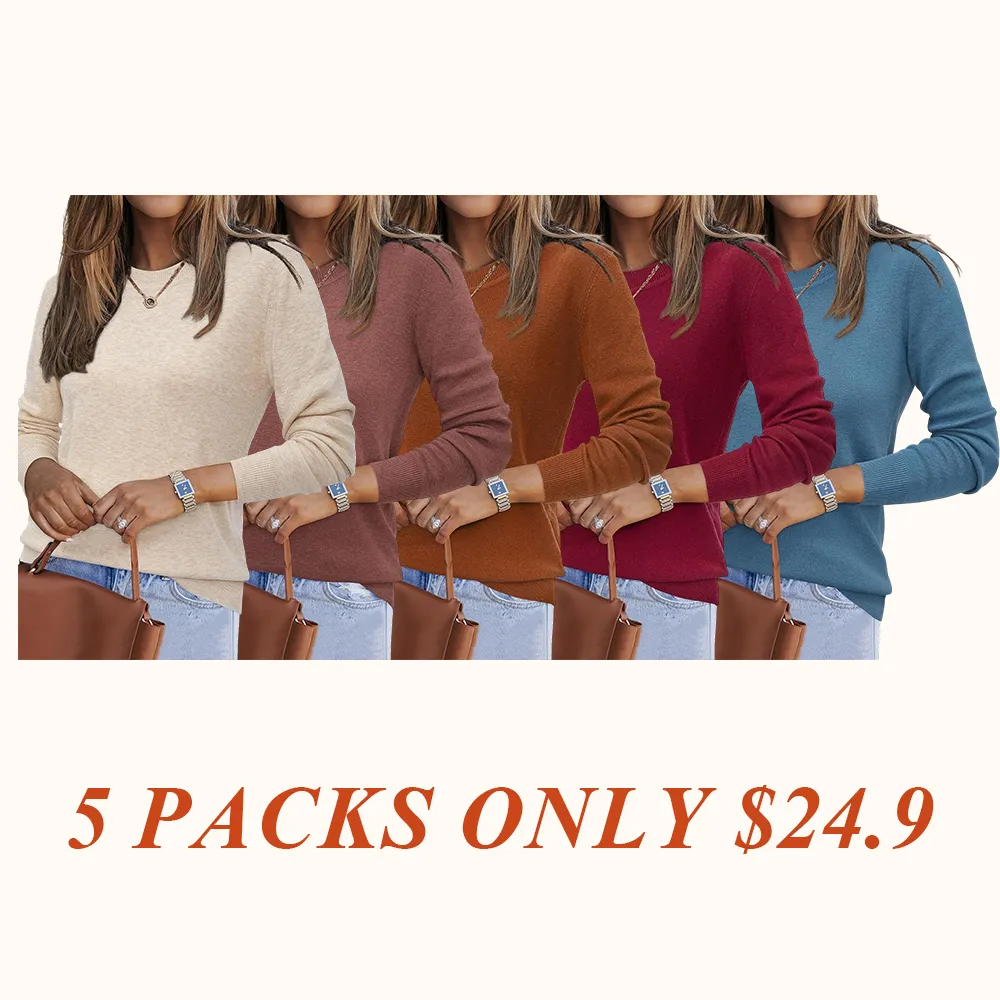 Women Fashion Wool Blend Sweater