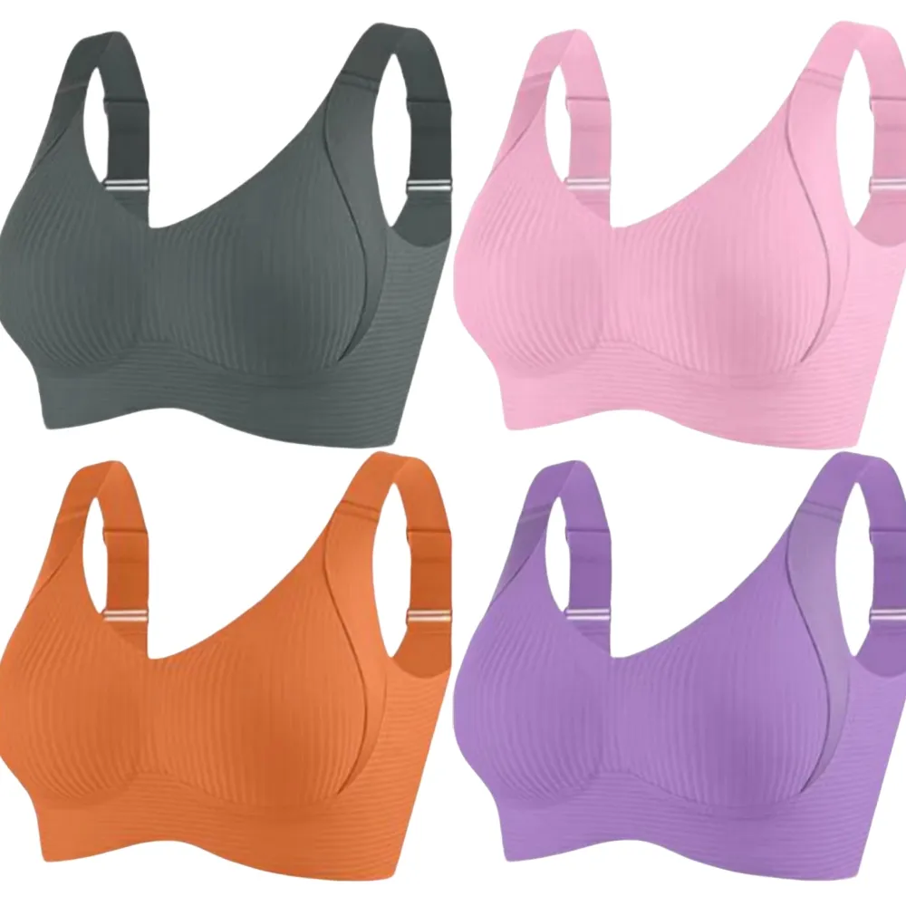 Women's Solid breasted Adjustable Wireless Bra (Just $3 Each!)