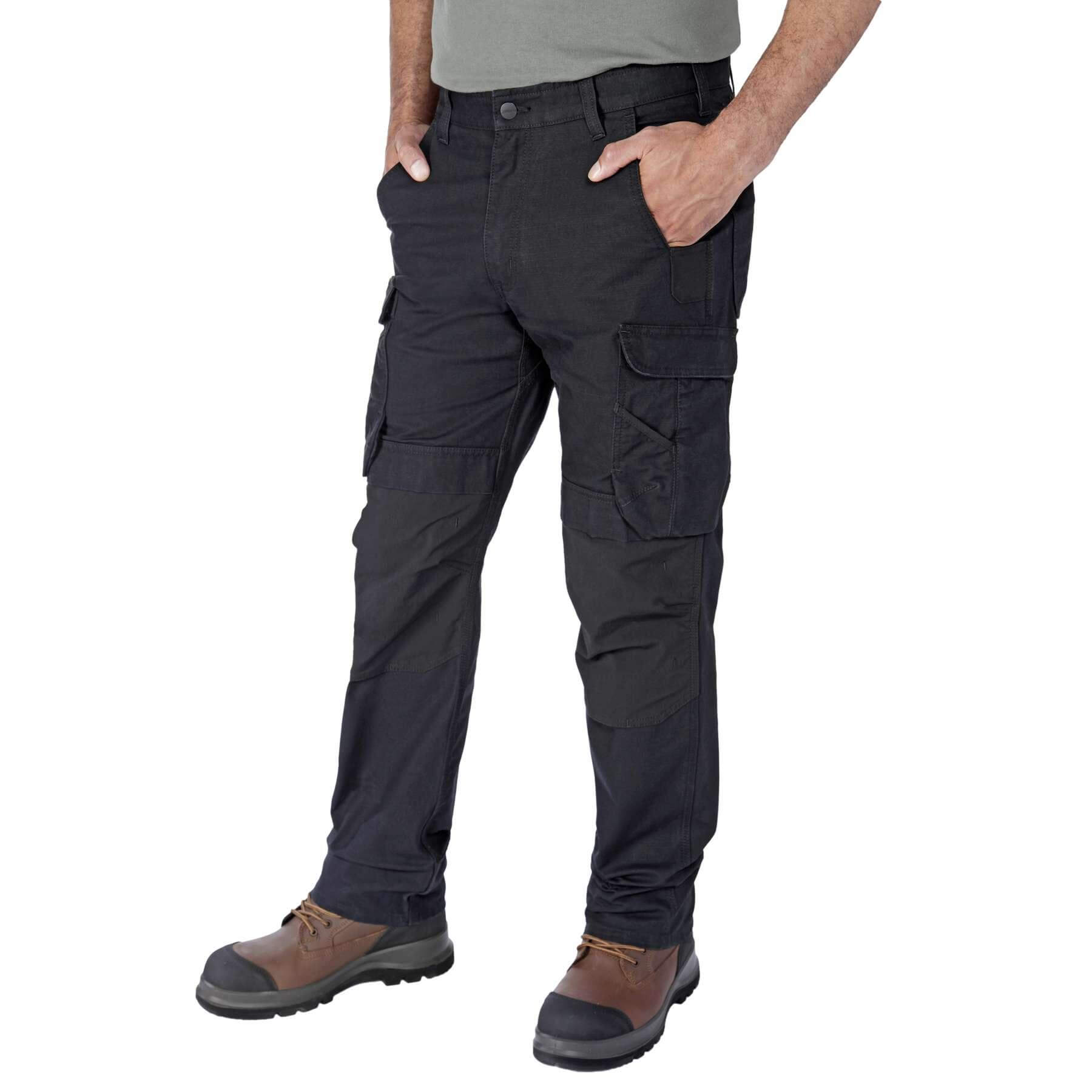CHT Relaxed Straight Steel Rugged Flex Stretch Ripstop Double-Front Cargo Trousers 105072