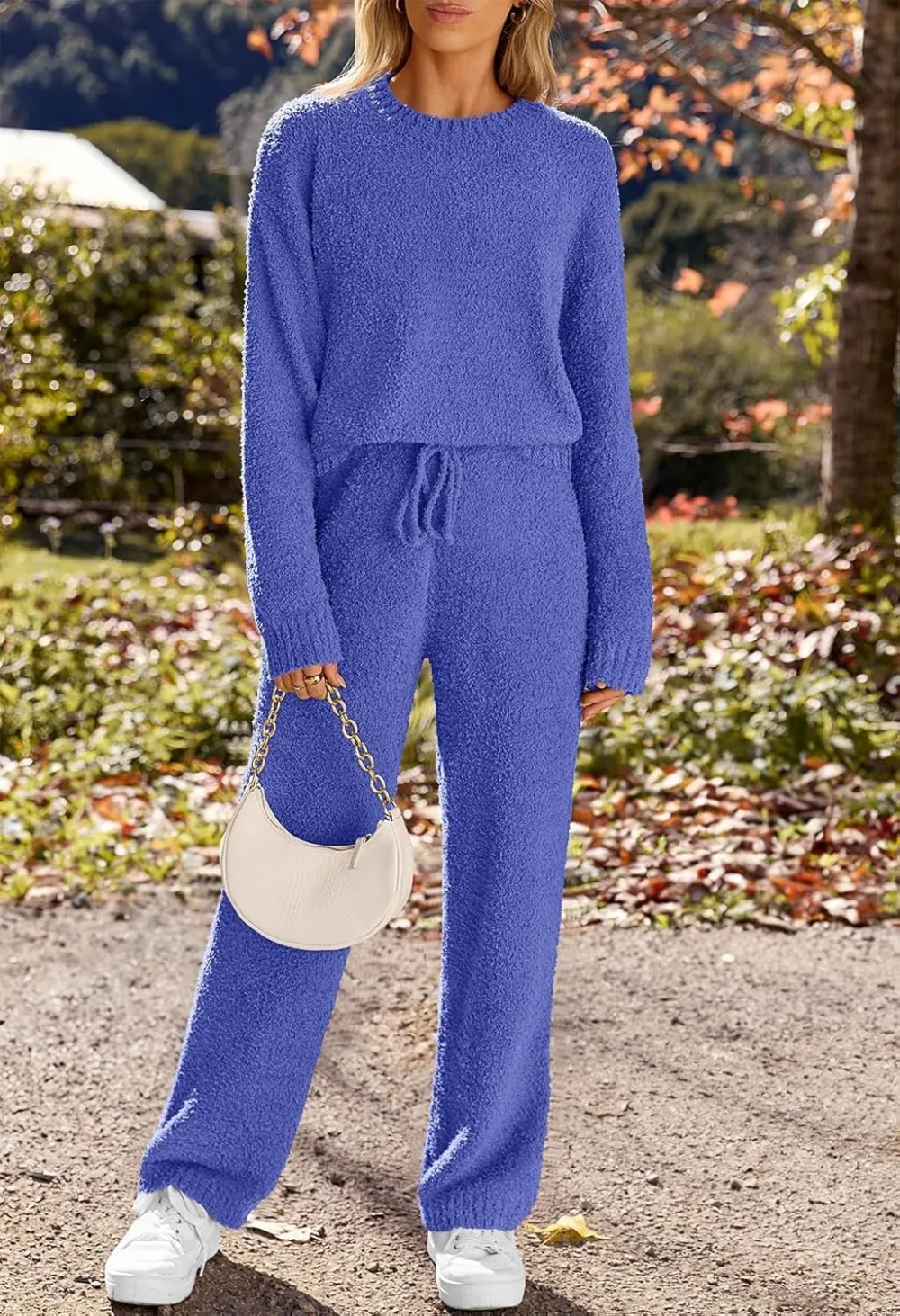 Womens Pajama Sets 2025 Fall Lounge Sweater Set