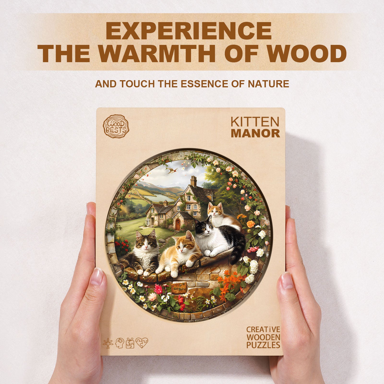 Kitten Manor Wooden Jigsaw Puzzle