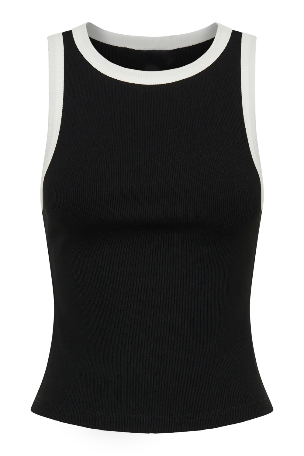 Contrast Ribbed Tank Top