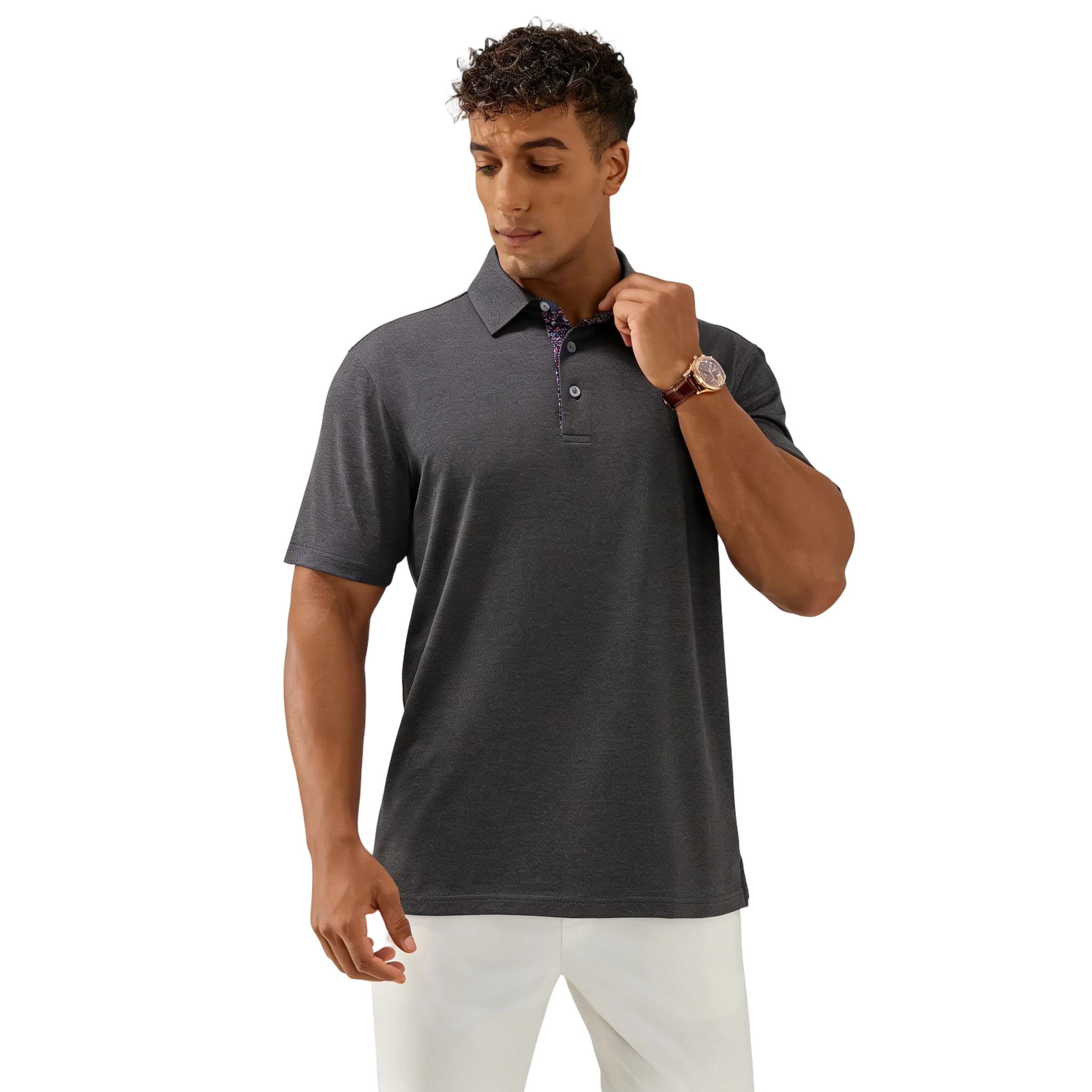 Men's Polo Shirts – Soft Breathable Cotton, Comfortable Short Sleeve Casual Fit, Classic Collared Polo Shirts for Work, Golf, Travel & Everyday Wear
