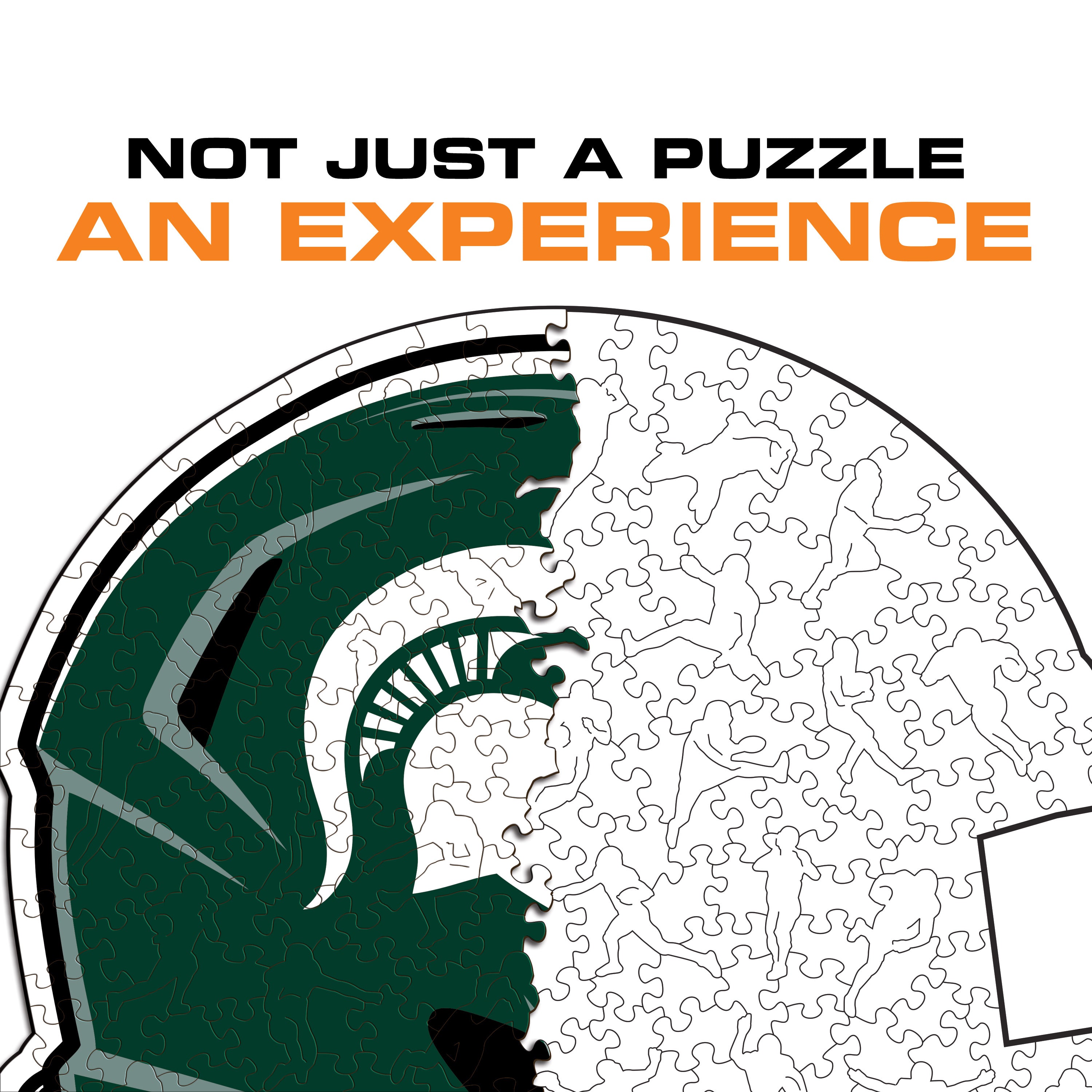 Michigan State University Helmet - Wooden Puzzle