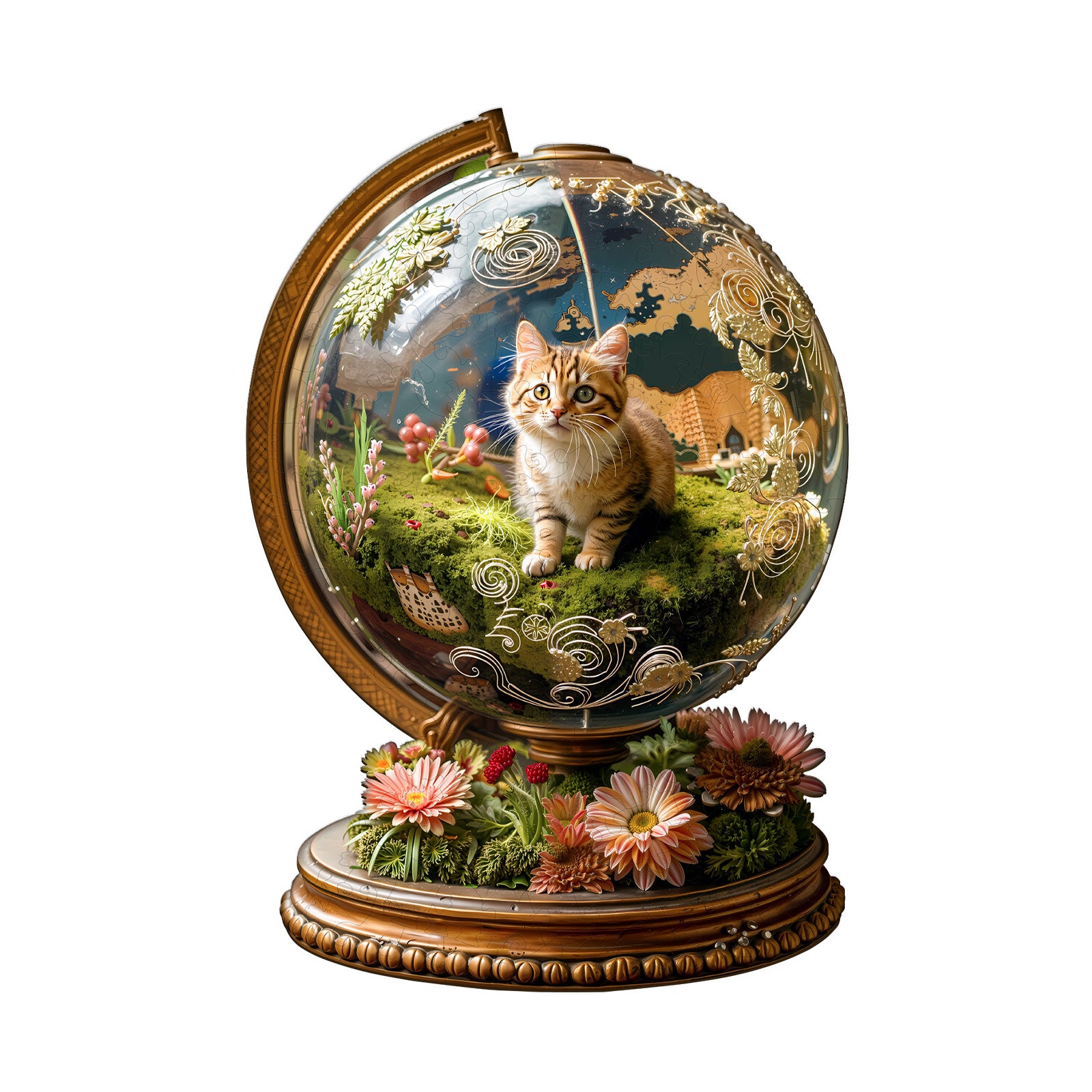 Cat’s Planet Wooden Jigsaw Puzzle