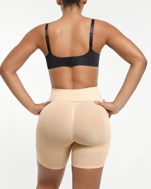 Seamless High Waisted Sculpting Shorts Women Body Shaper