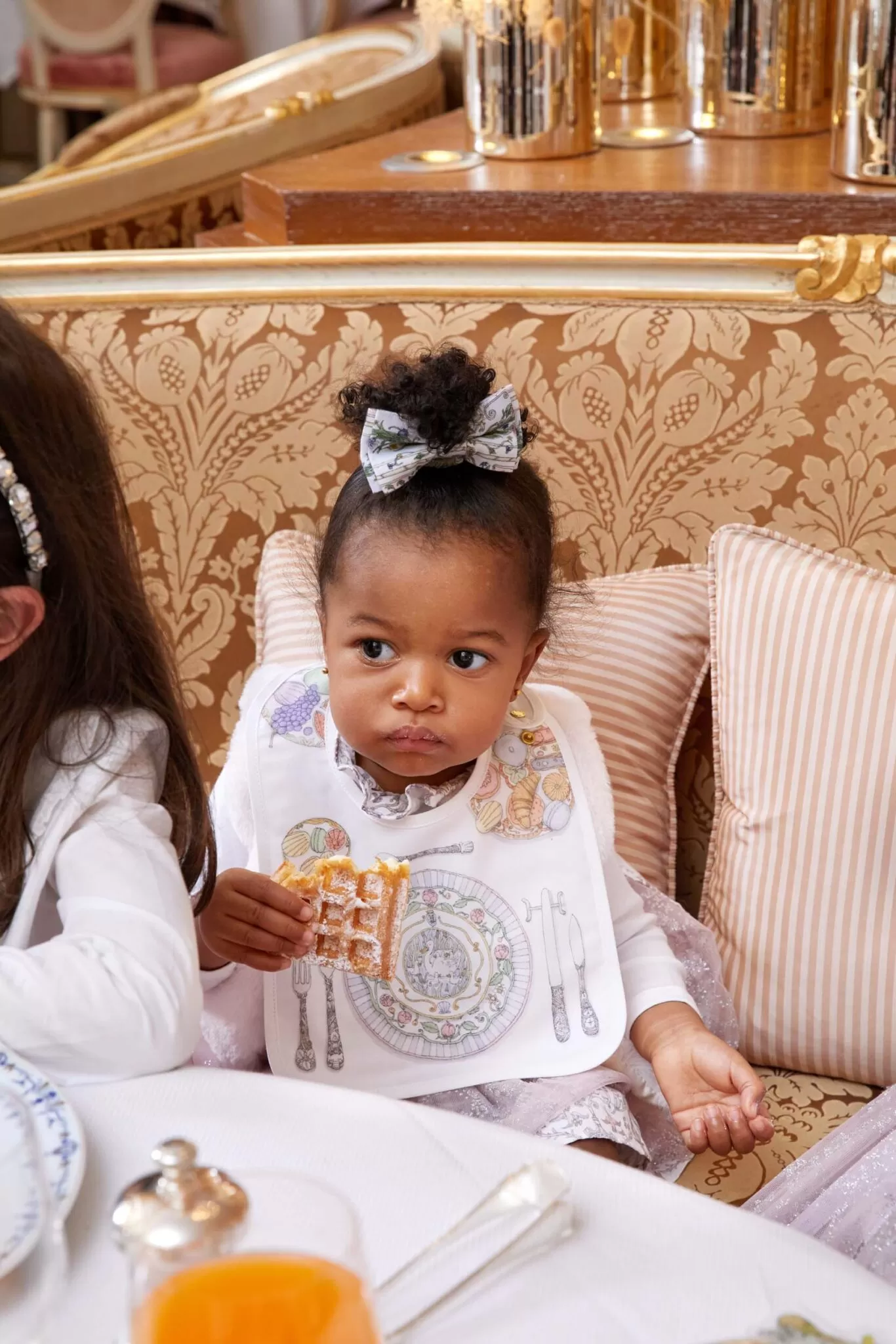 Bon Appetit Organic Cotton Swaddle & Bib with Gift Box Set