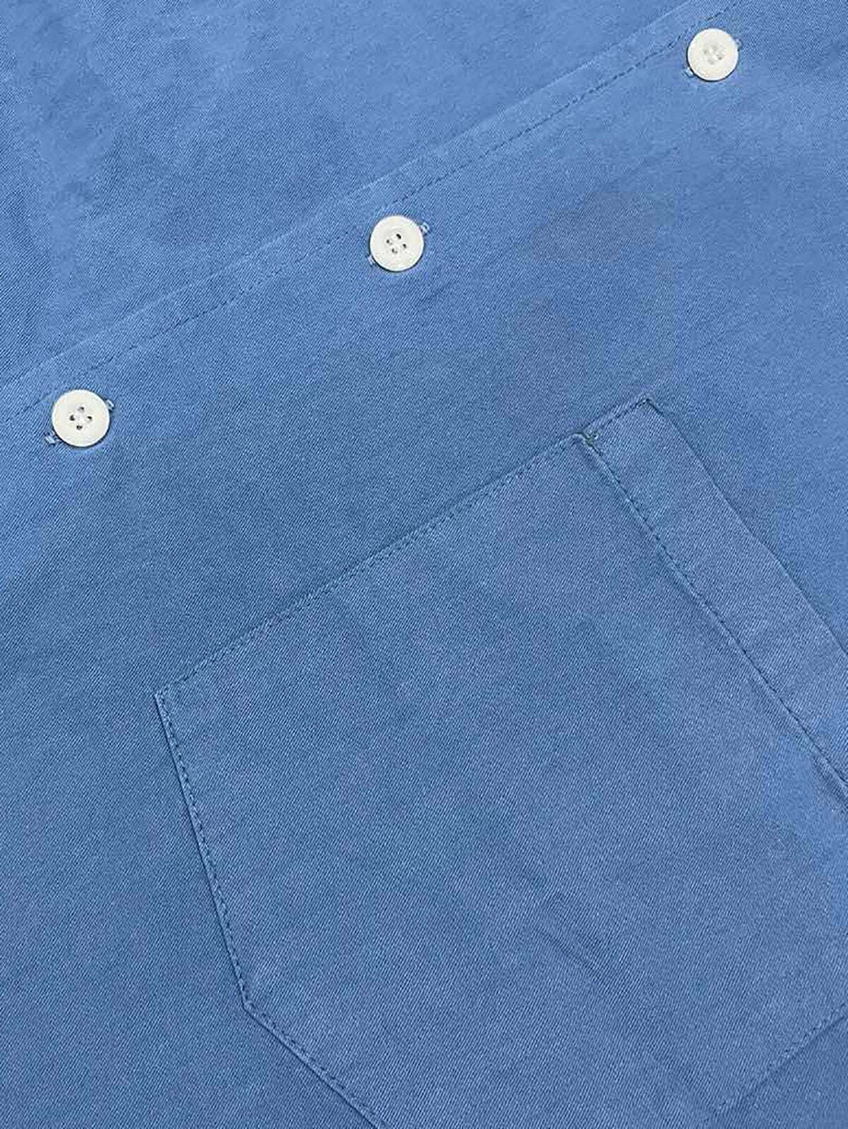 7 -Pack Men's Solid Color Pocket Cotton Long Sleeve Shirt💖Buy two packs for free shipping💖