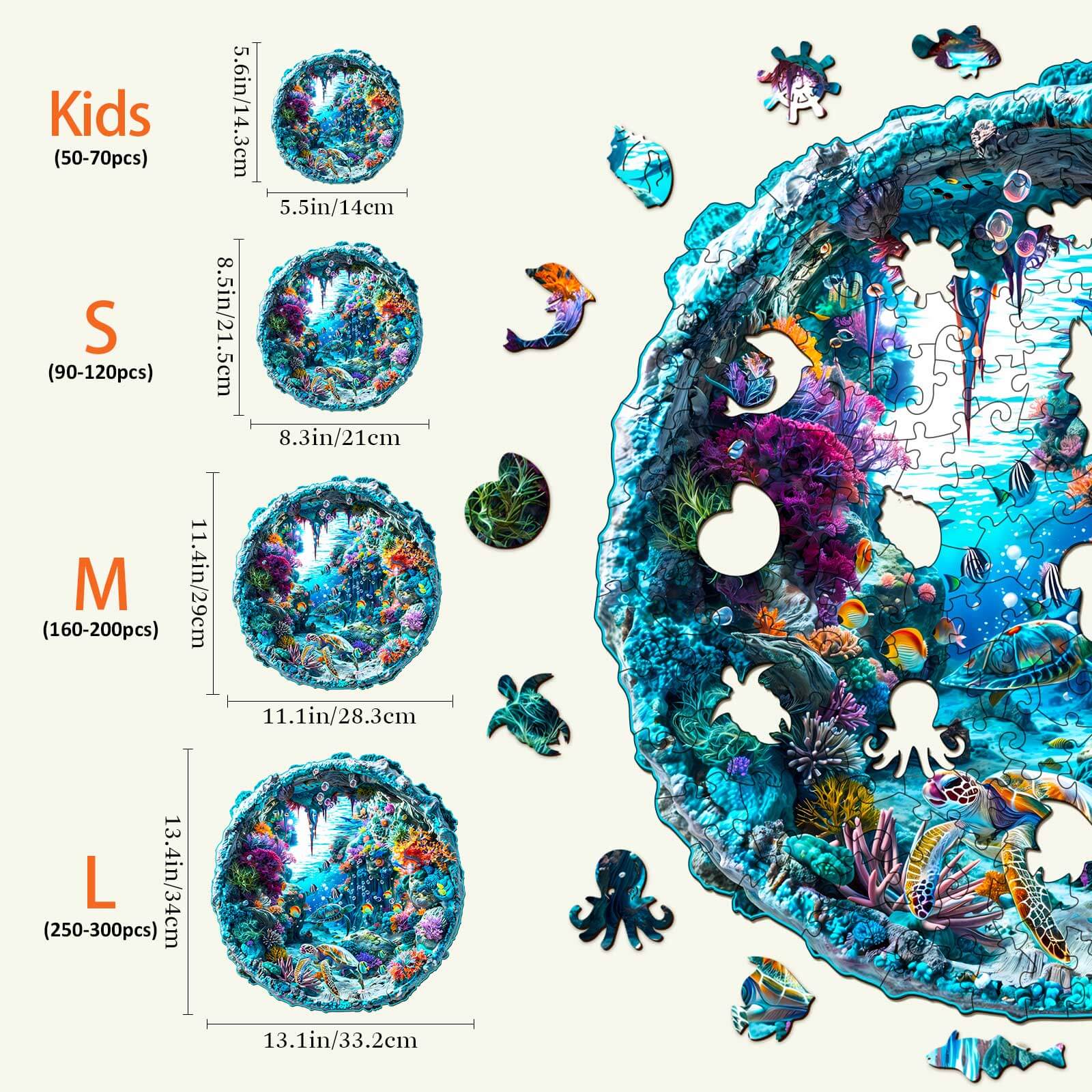 Seabed Wooden Jigsaw Puzzle