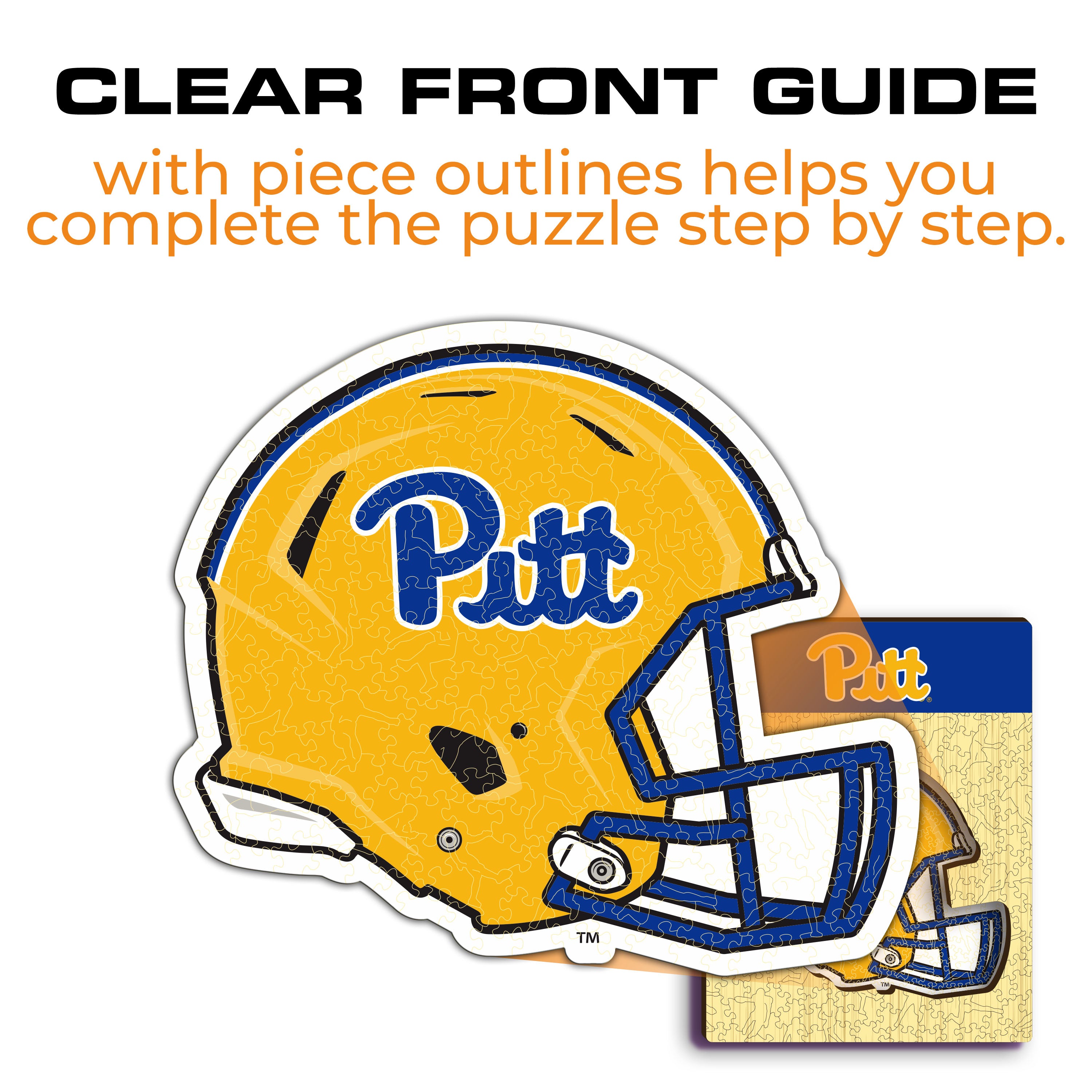 University of Pittsburgh Helmet - Wooden Puzzle