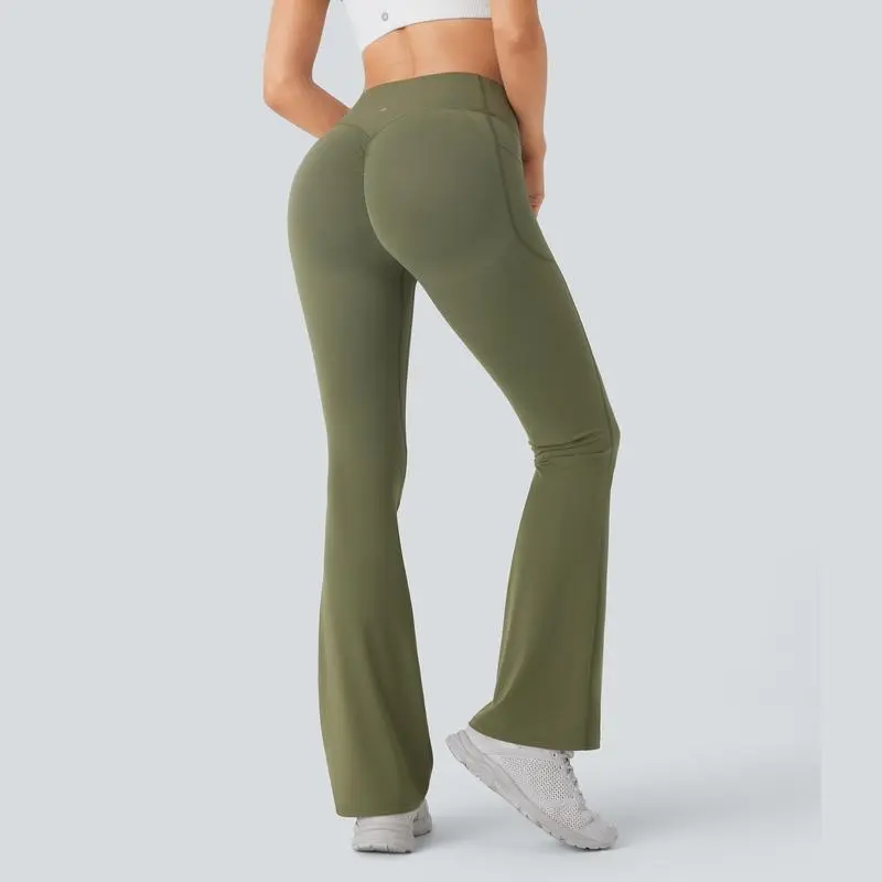 Scrunch Butt High Waist Yoga Bootcut Leggings