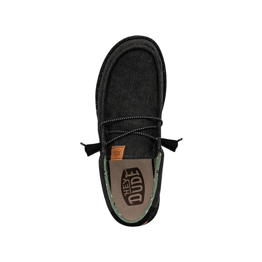 Wally Washed Canvas - Black/Black