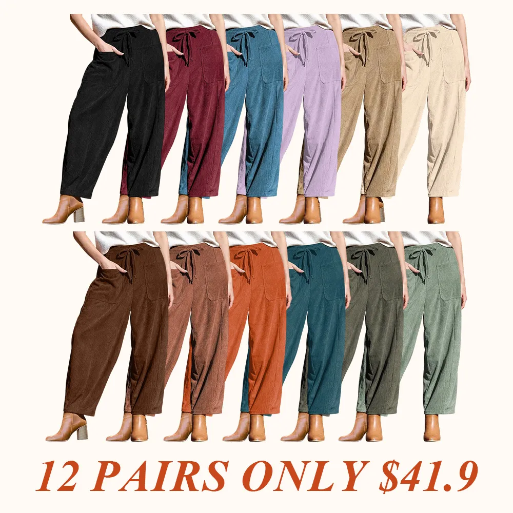 Women’s Corduroy Wide Leg Pants