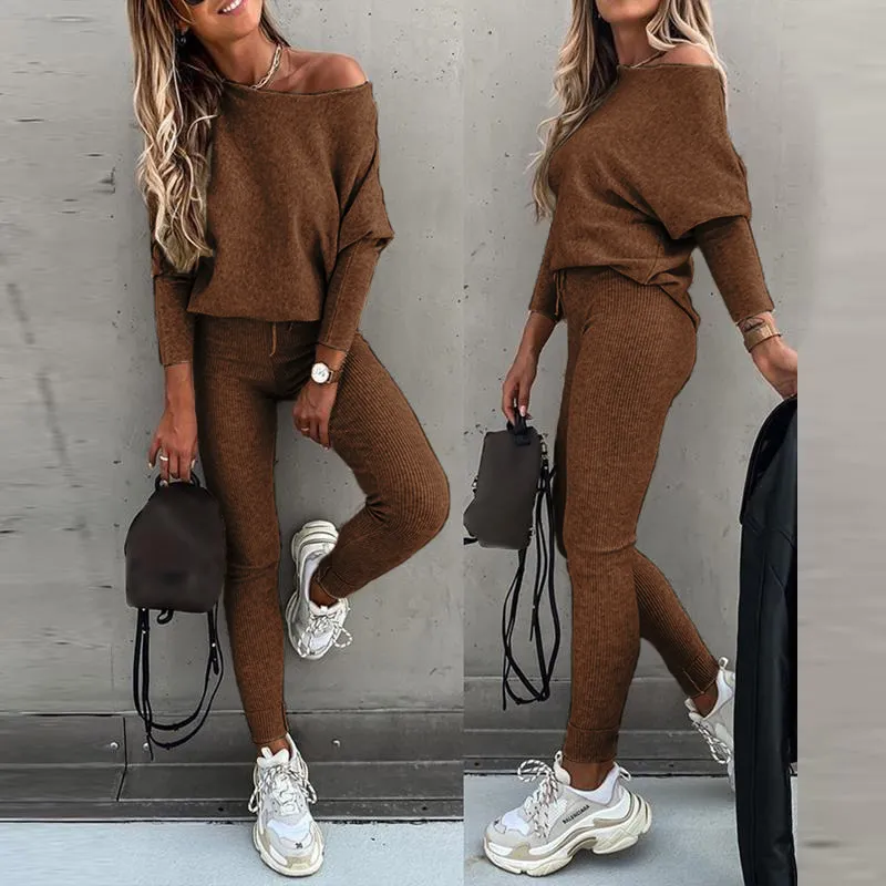 Women's 2 Piece Lounge Outfit Long Sleeve