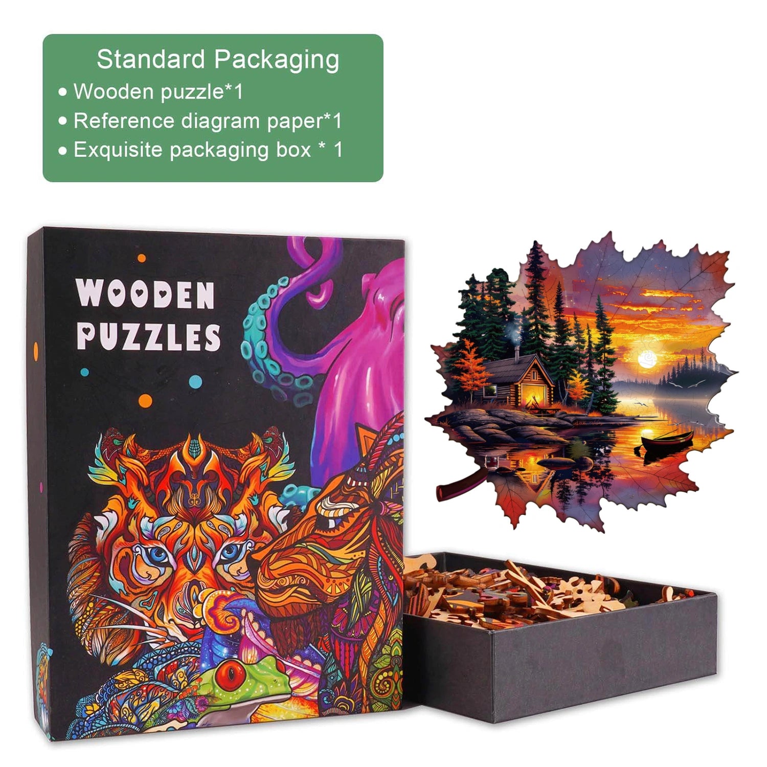 Autumn scenery Wooden Jigsaw Puzzle