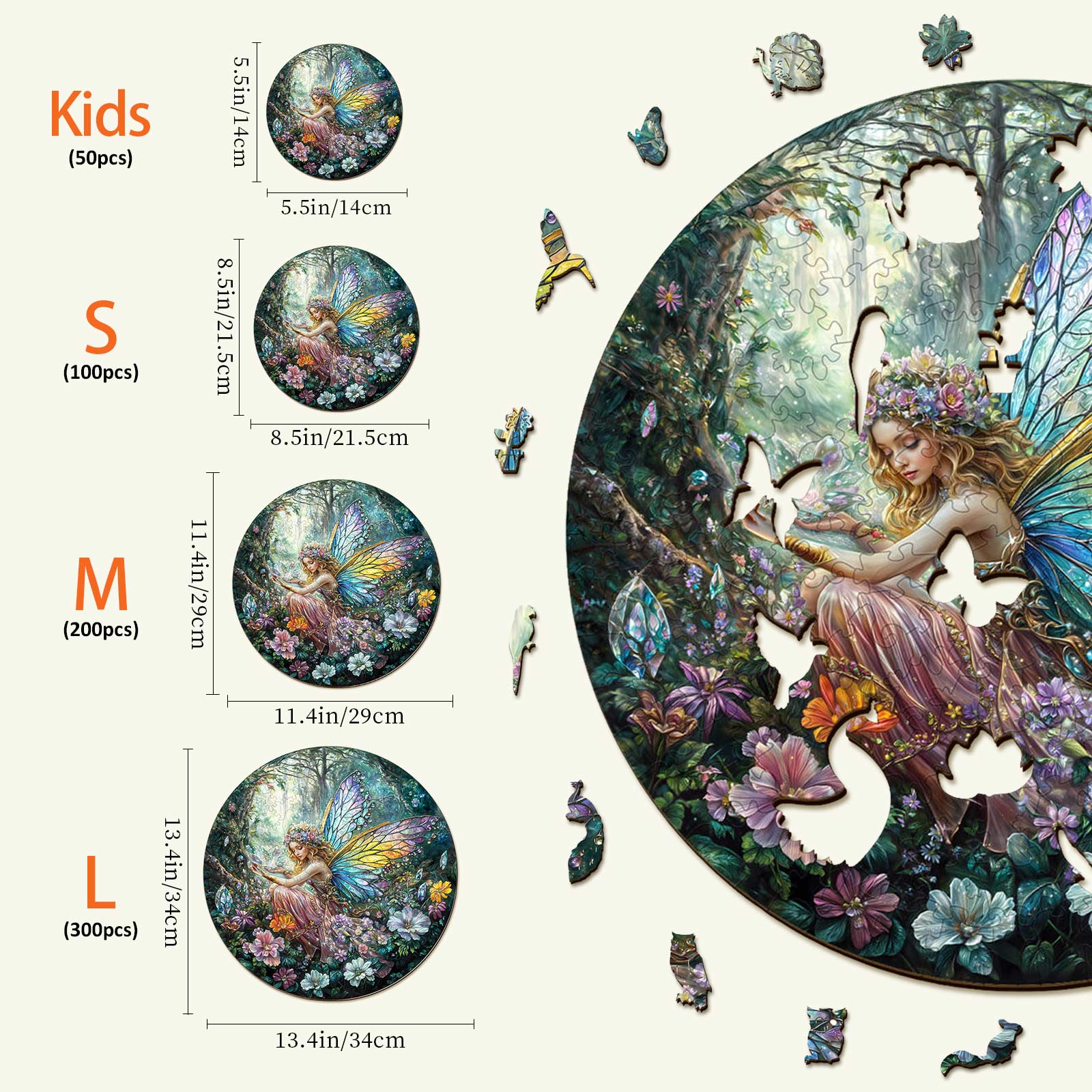 Magic Fairy Wooden Jigsaw Puzzle