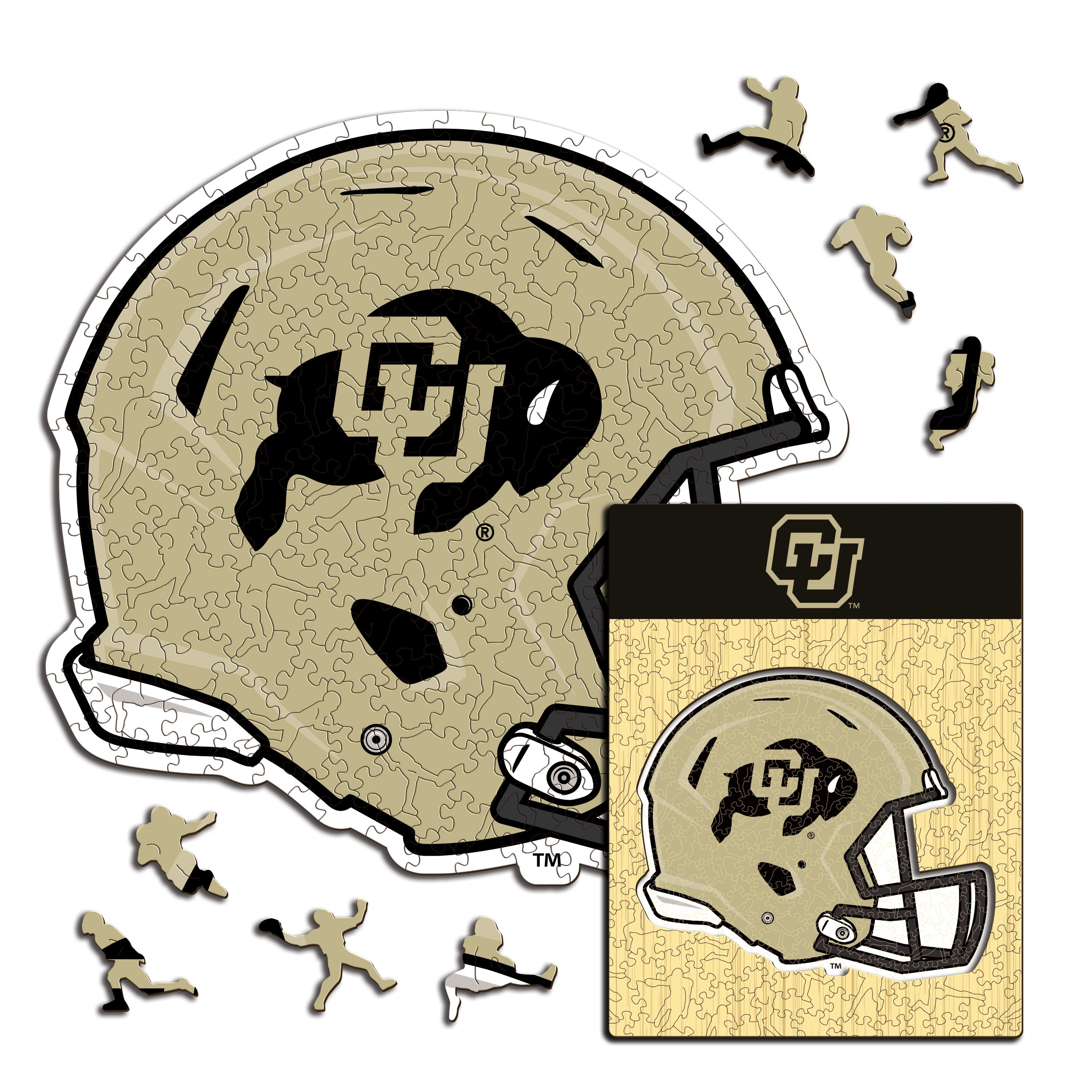 University of Colorado Helmet - Wooden Puzzle