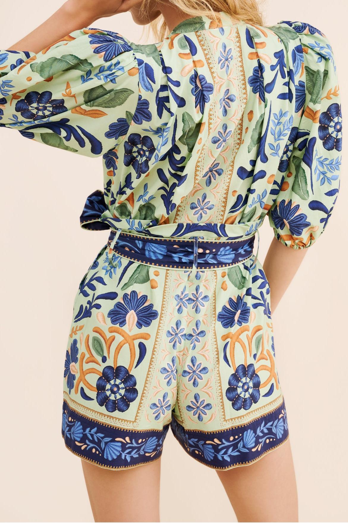 Ocean Tapestry Romper