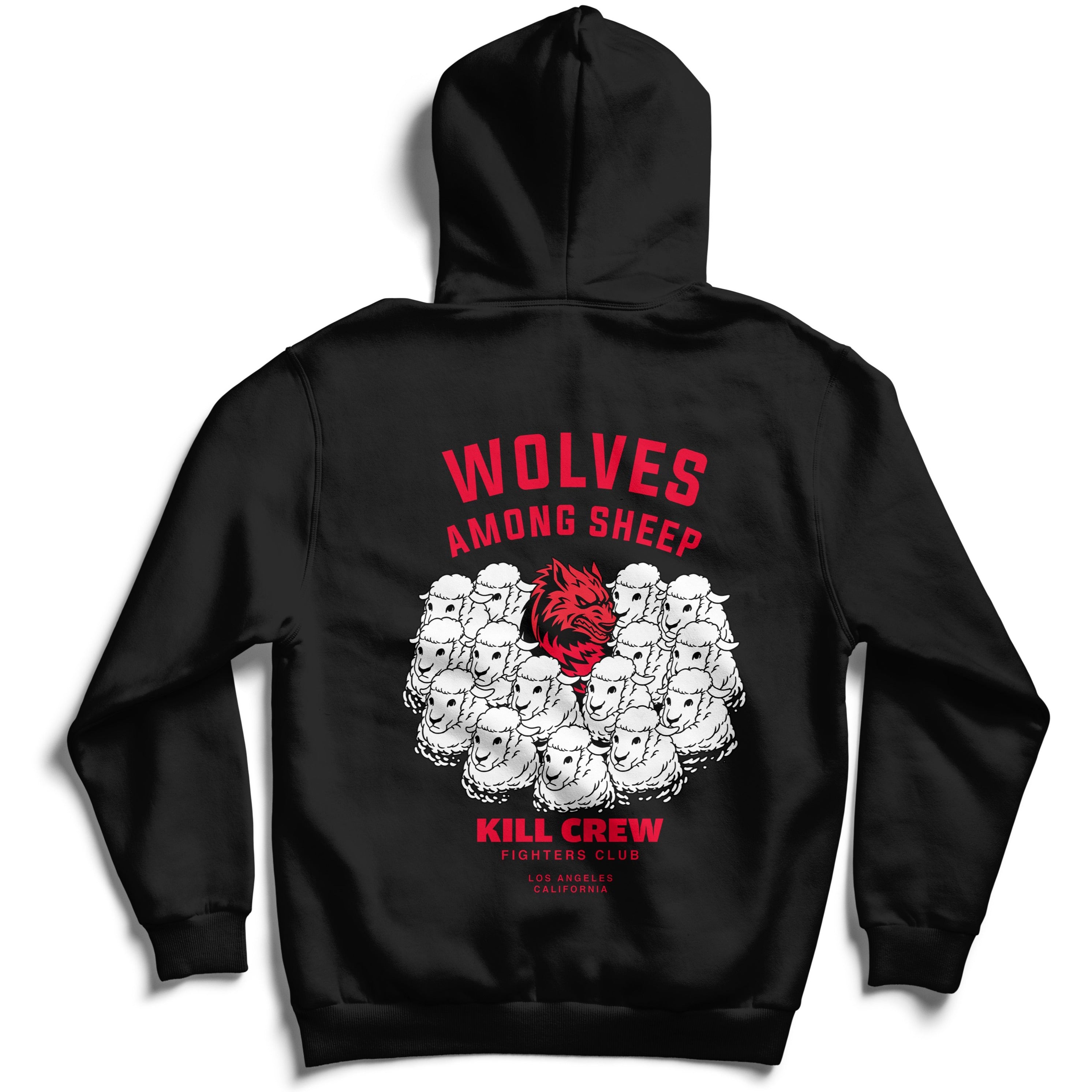 WOLVES AMONG SHEEP HOODIE v2 - BLACK