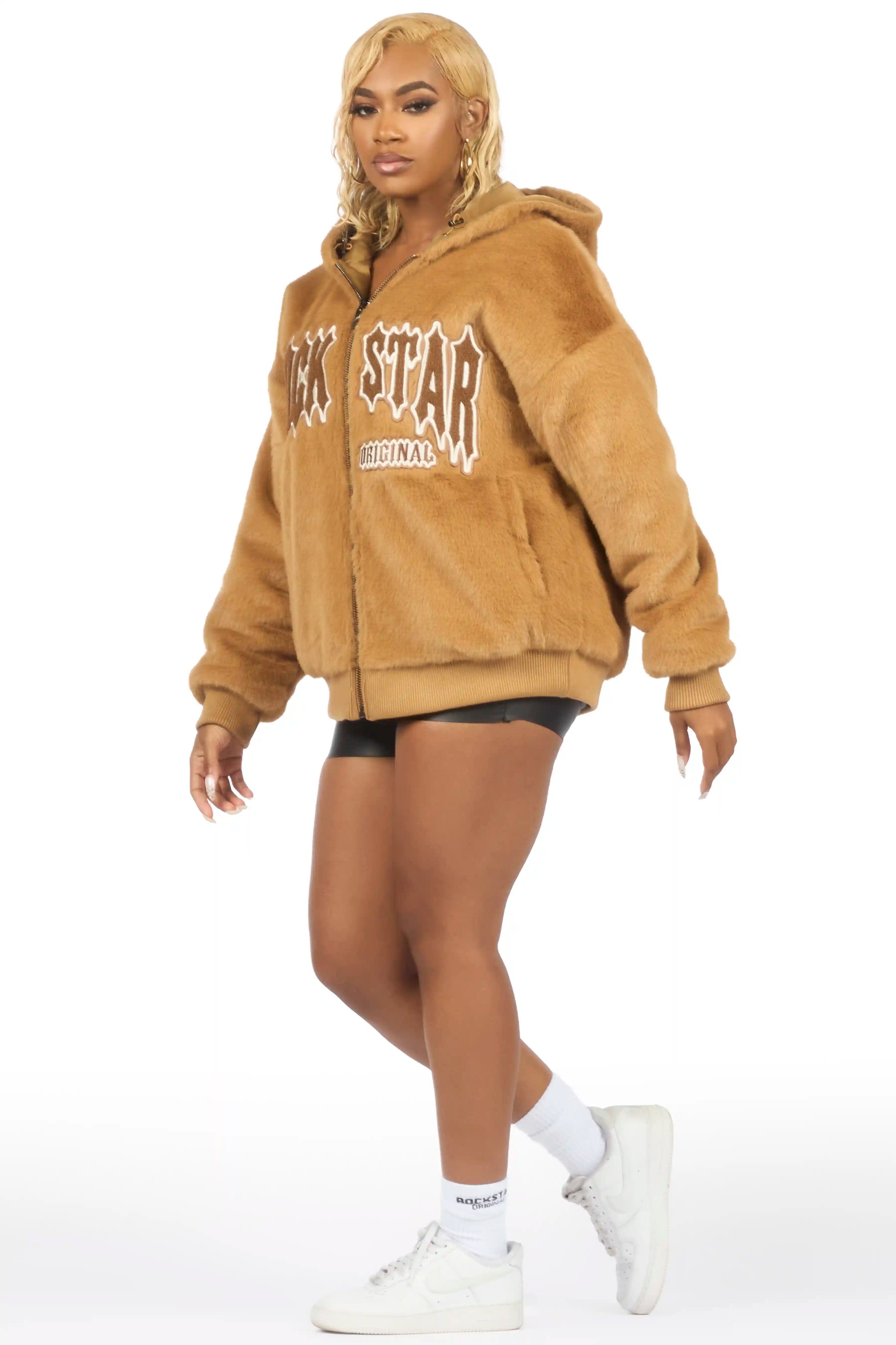 Jaleah Brown Oversized Fur Jacket